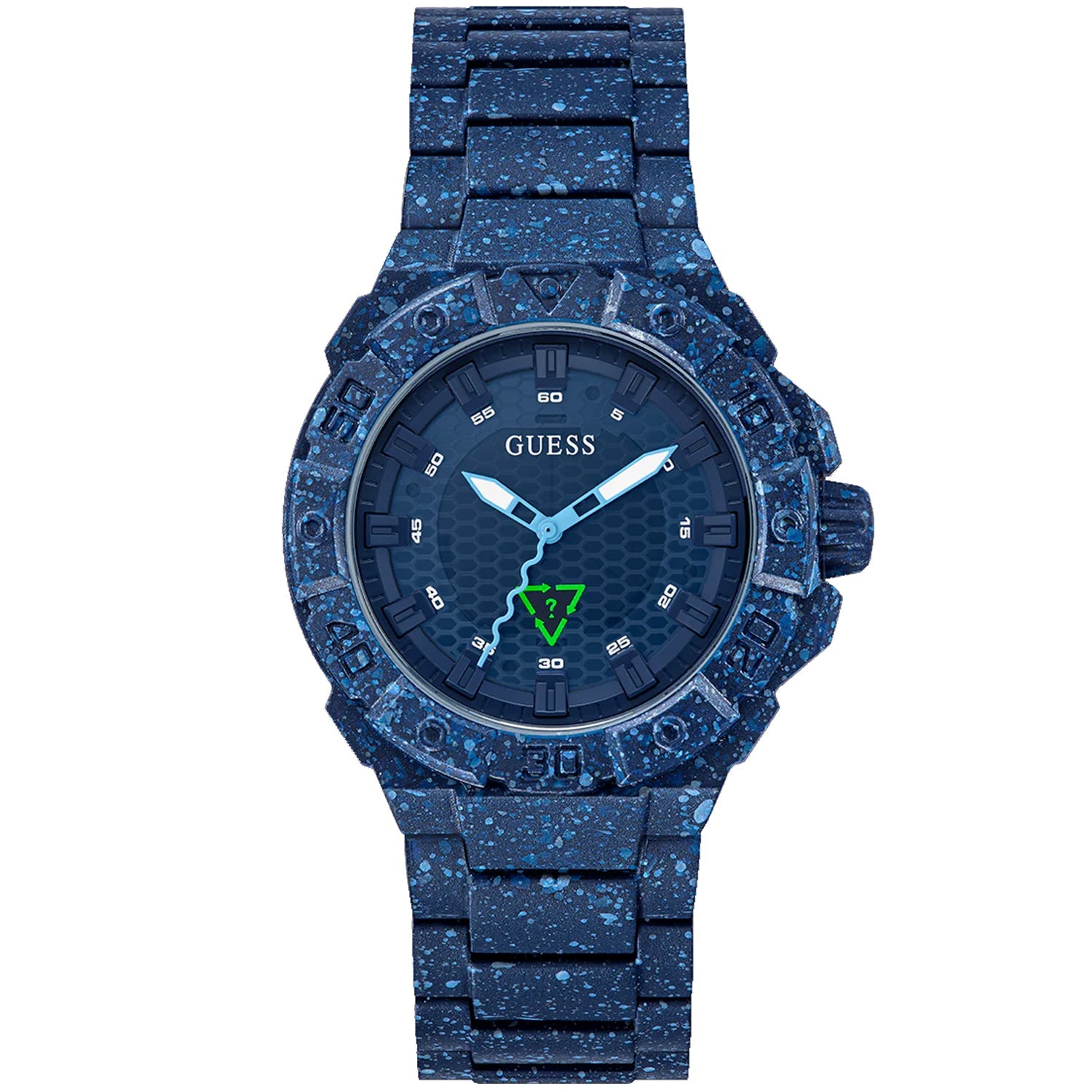 Guess Men's NoTide Ocean Plastic Navy blue Dial Watch - GW0507G1