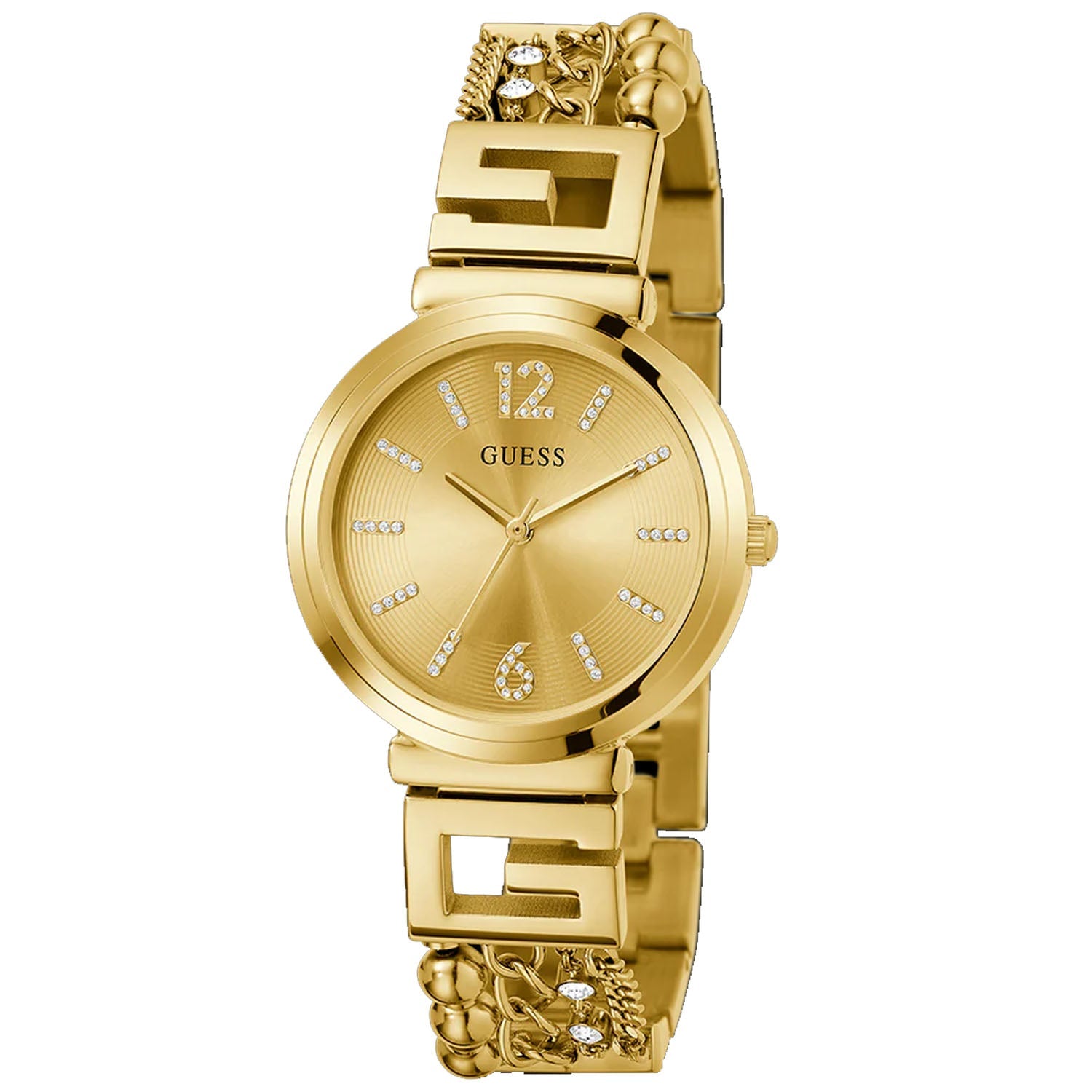 Guess Women's Gold Tone Analog Gold Dial Watch - GW0545L2