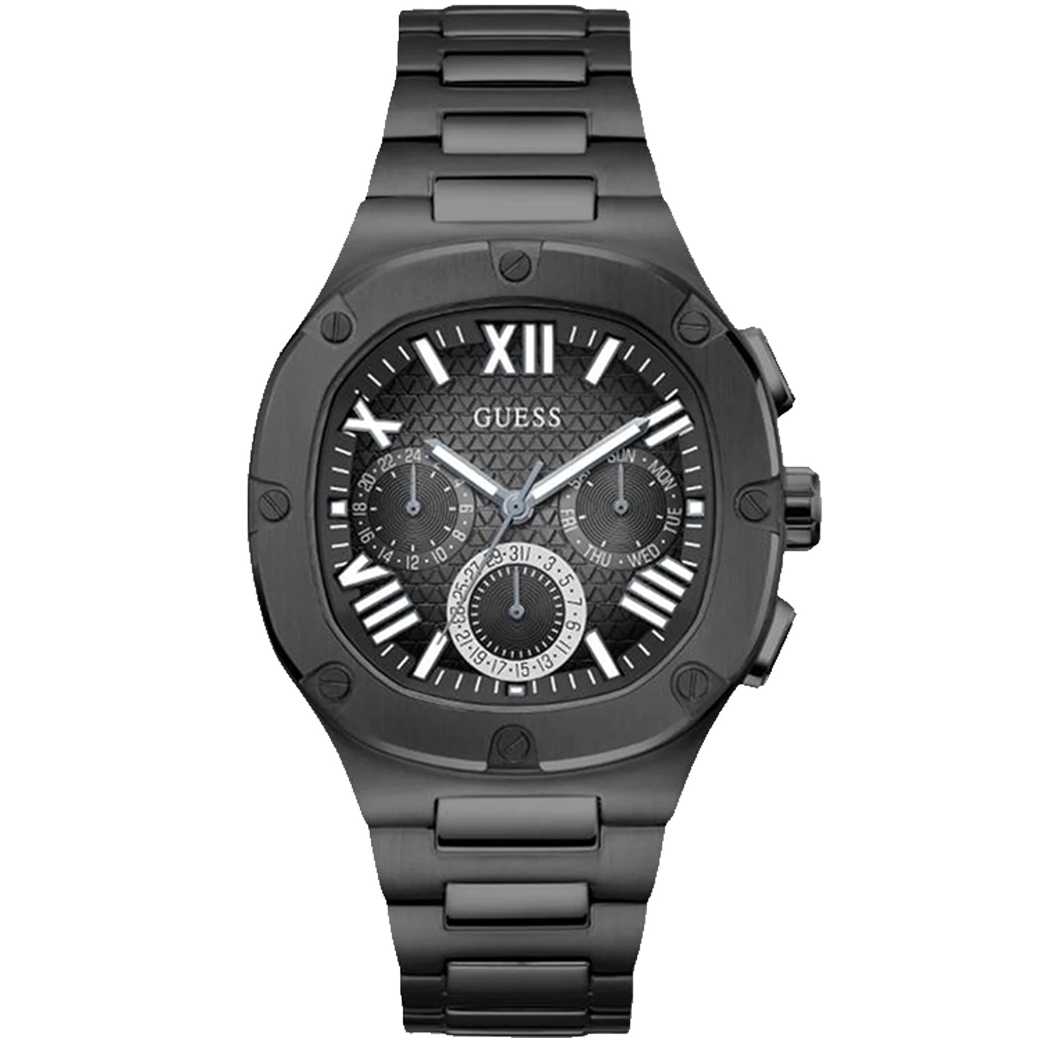 Guess Men's Headline Black  Dial Watch - GW0572G3