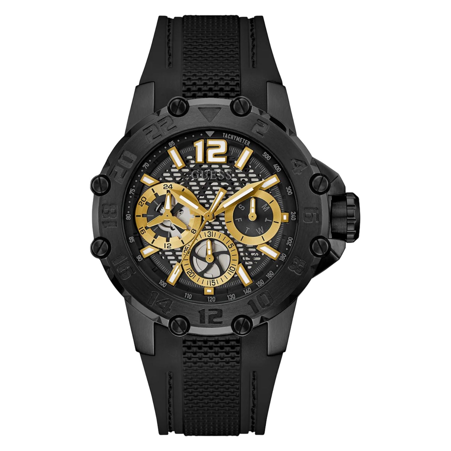Guess Men's Sport Black Dial Watch - GW0640G2