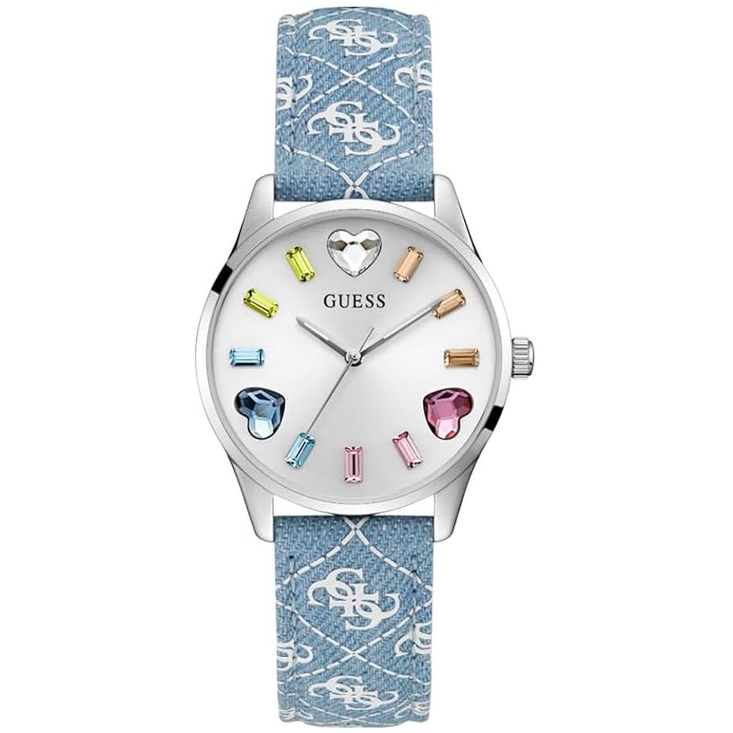 Guess Women's Candy Hearts Silver Dial Watch - GW0654L1