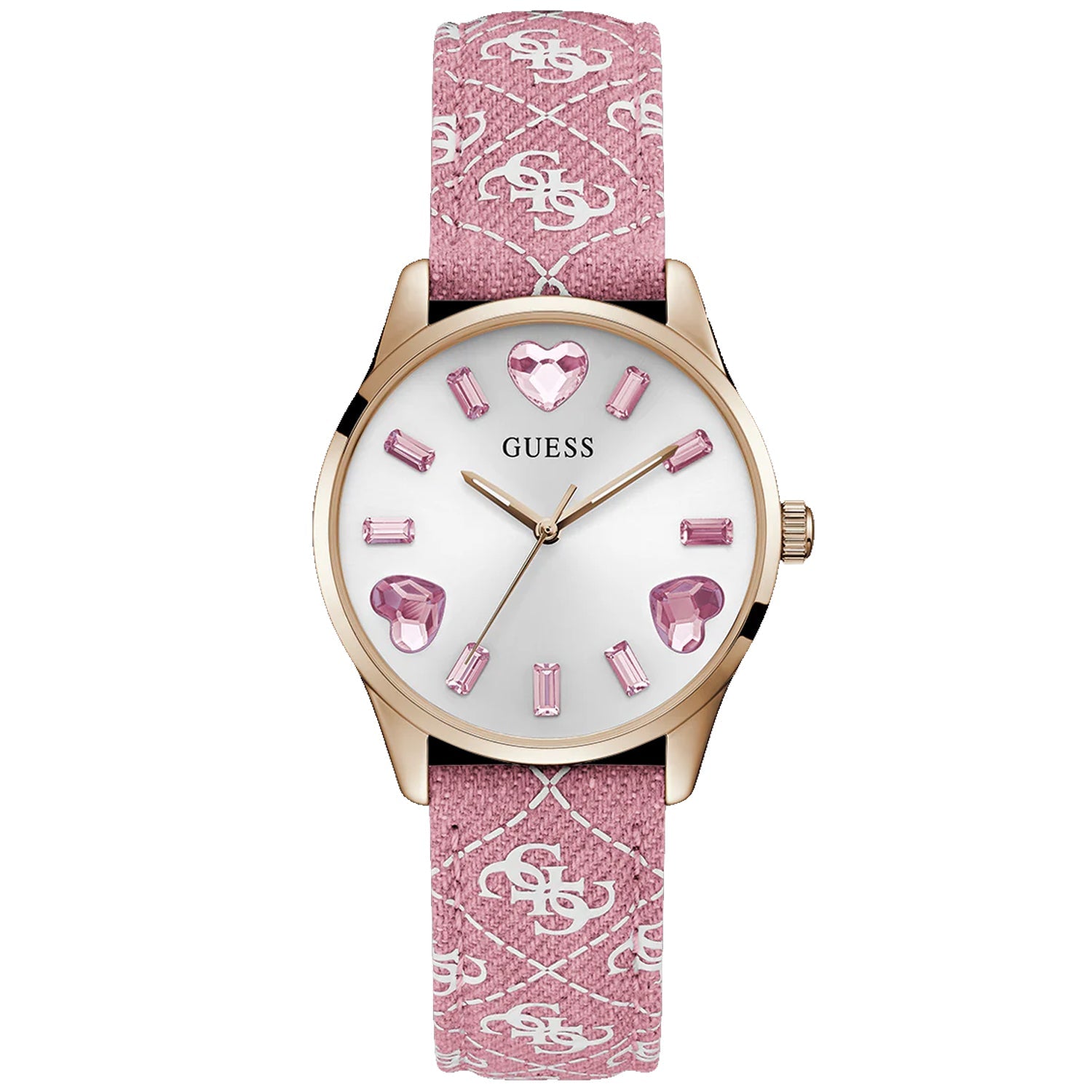 Guess Women's Candy Hearts Silver Dial Watch - GW0654L2