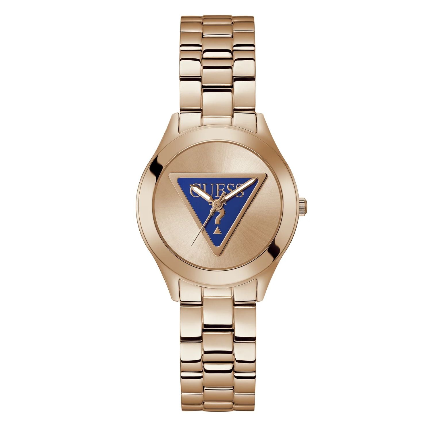 Guess Women's Tri Plaque Rose gold Dial Watch - GW0675L3