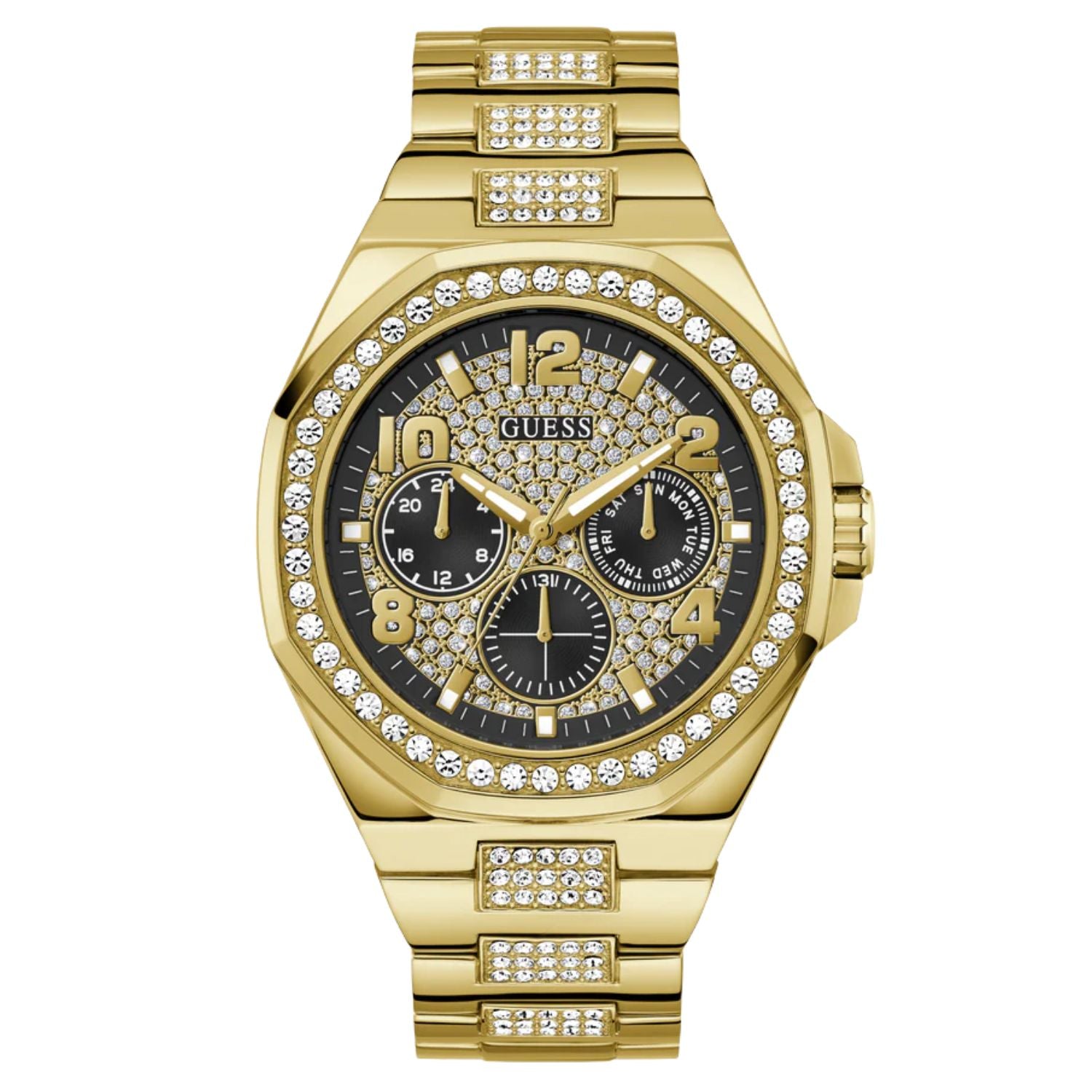 Guess Men's Empire Black Dial Watch - GW0785G2