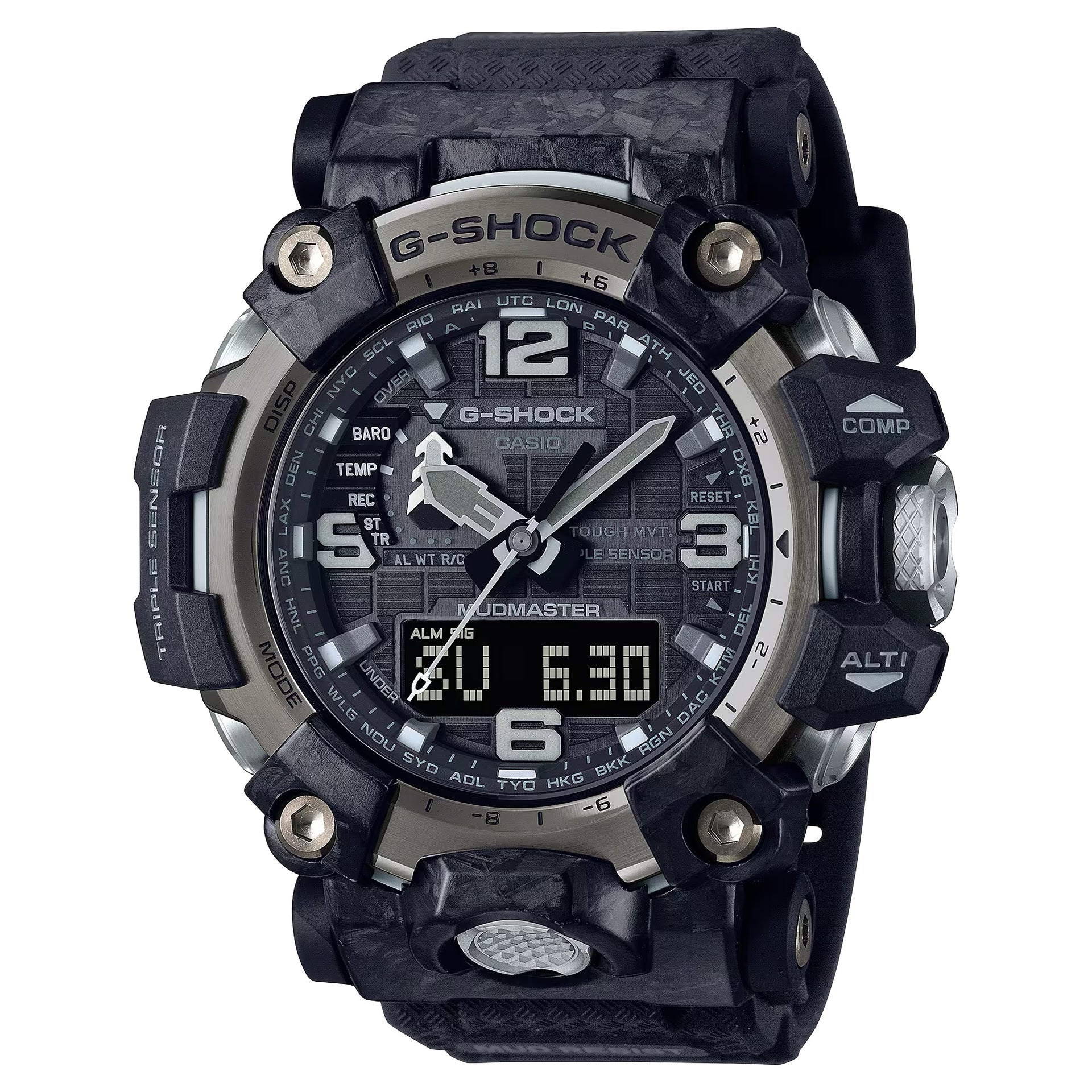 Casio G-Shock Mudmaster MenÕs Watch Tough Solar Triple Sensor - GWG-2000-1A1DR