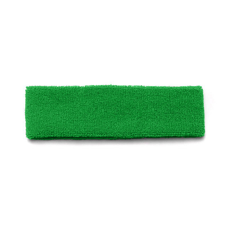 6 Pack Sports Headbands Stretchy Sweatbands for Yoga Fitness and Dance (Green)