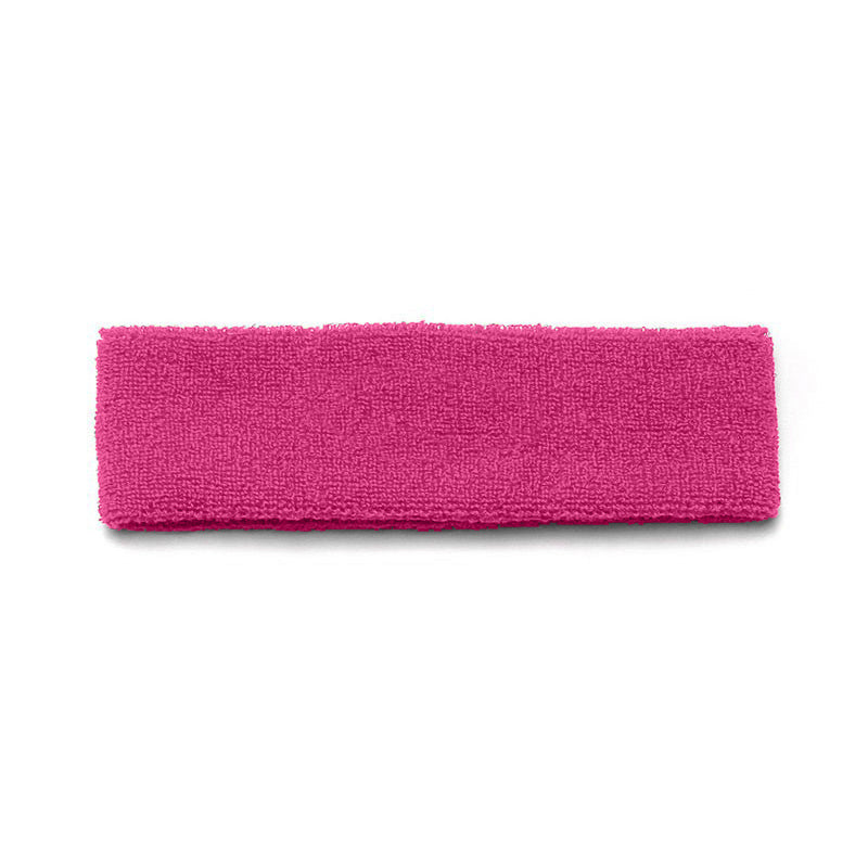 6 Pack Sports Headbands Stretchy Sweatbands for Yoga Fitness and Dance (Hot Pink)