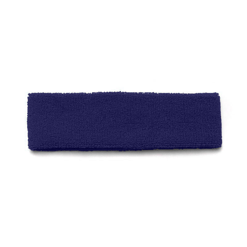 6 Pack Sports Headbands Stretchy Sweatbands for Yoga Fitness and Dance (Navy Blue)