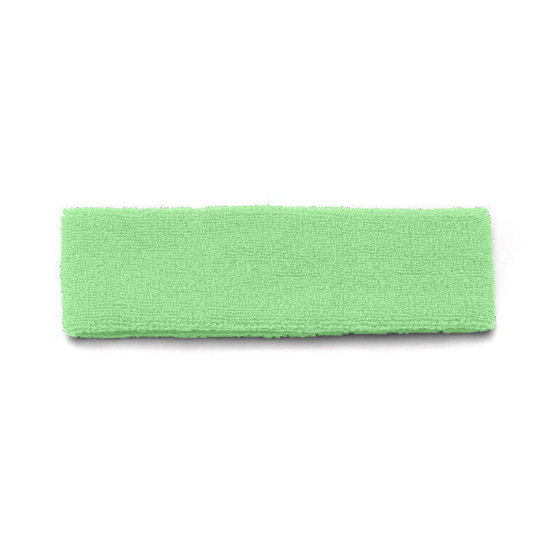 6 Pack Sports Headbands Stretchy Sweatbands for Yoga Fitness and Dance (Neon Green)