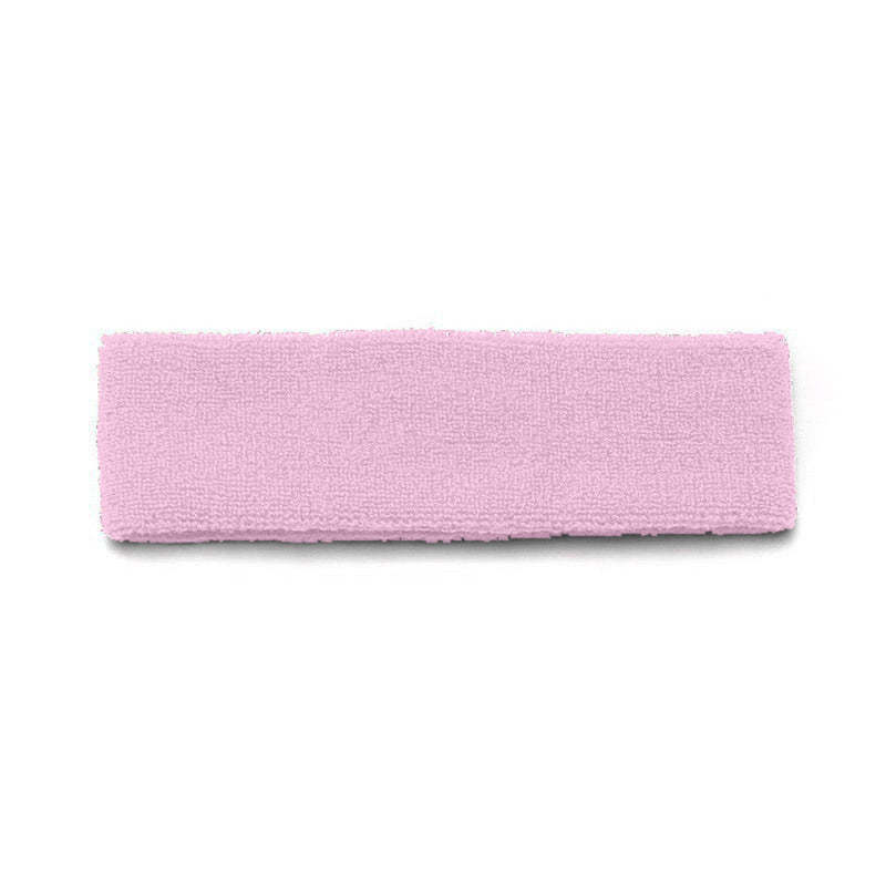 30 Pack Stretchy Sports Headbands Moisture Wicking Sweatbands for Fitness (Pink)