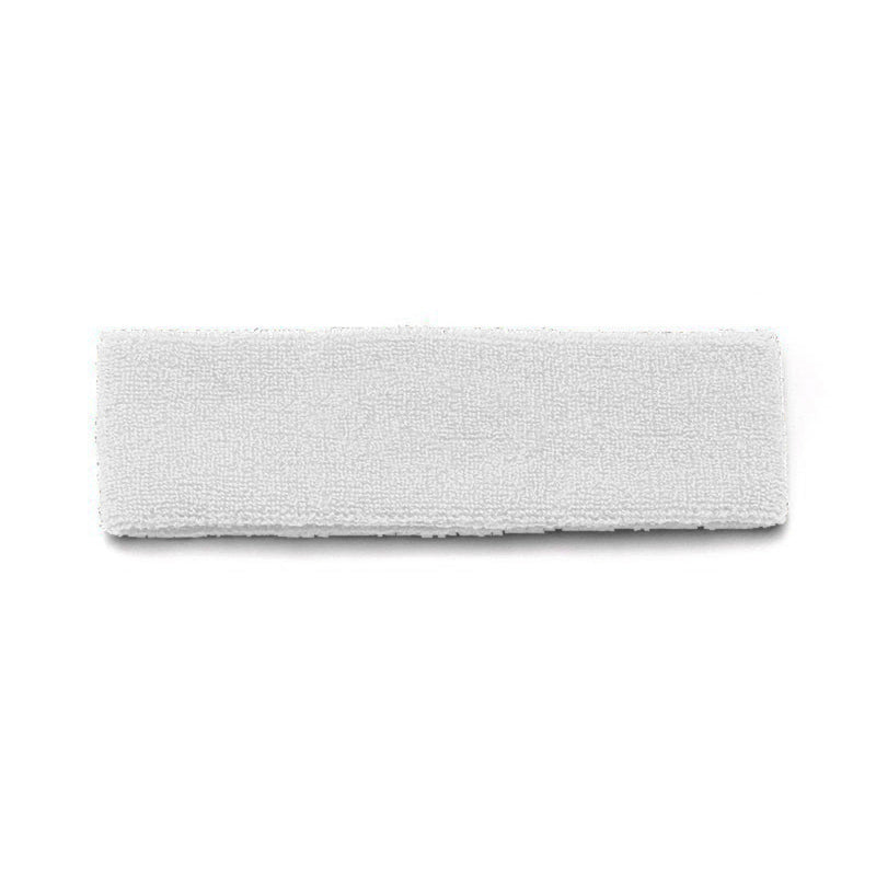 6 Pack Sports Headbands Stretchy Sweatbands for Yoga Fitness and Dance (White)