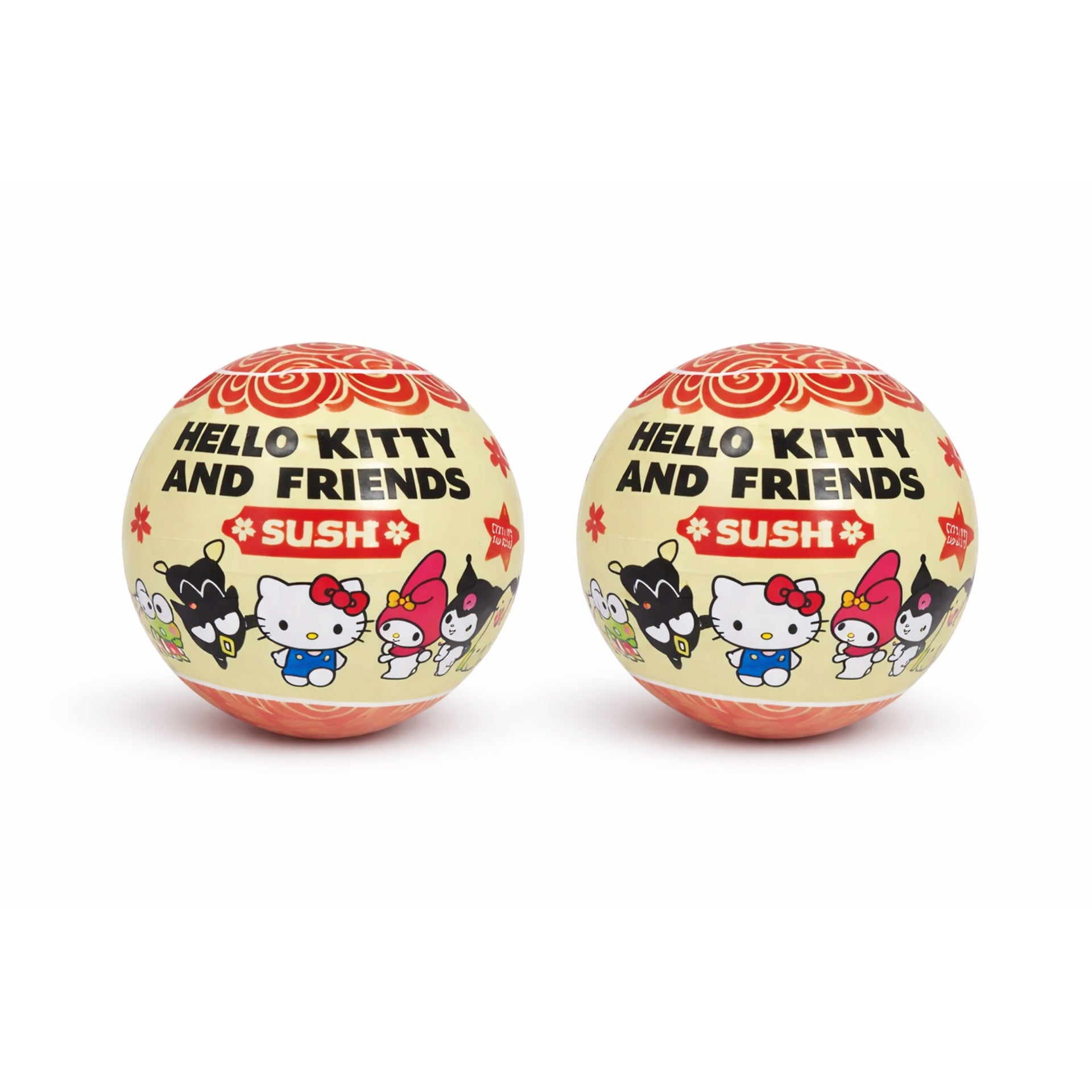 Set of 2 Hello Kitty and Friends Sushi Mystery Collectible Capsules