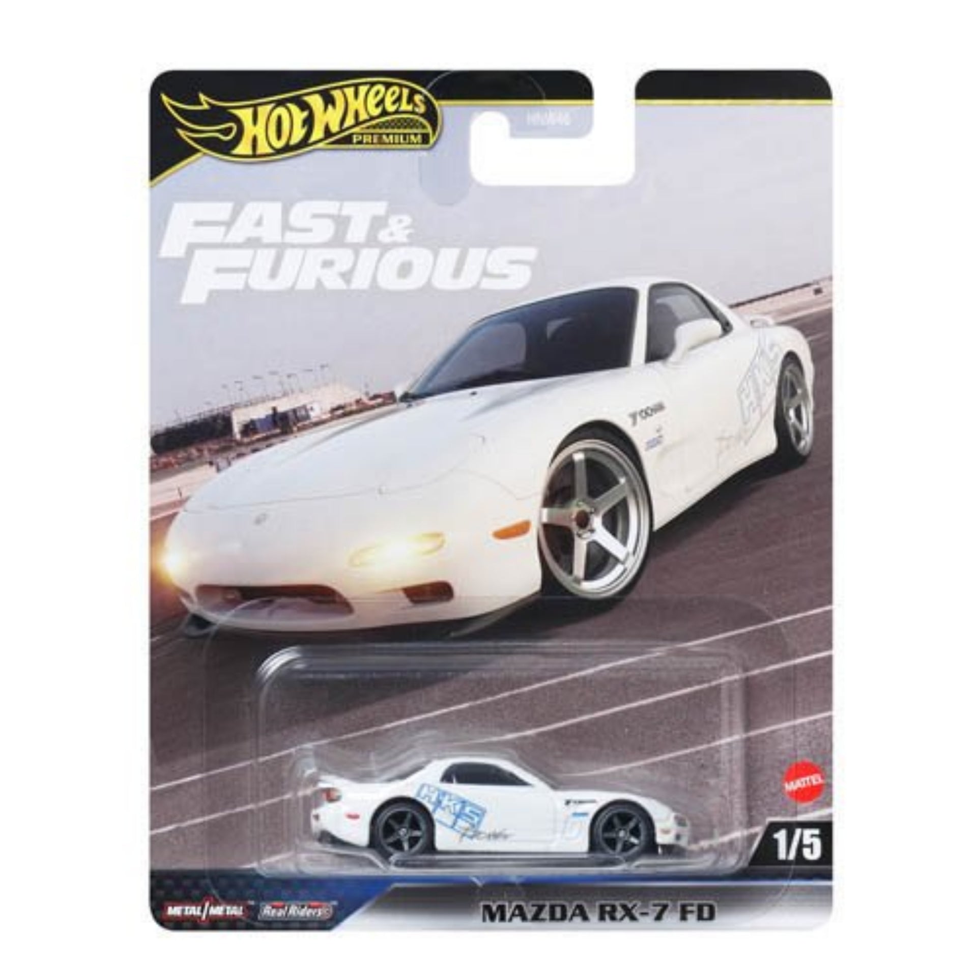 Hot Wheels Fast & Furious 1:64 Die Cast Mazda RX 7 (FD) White