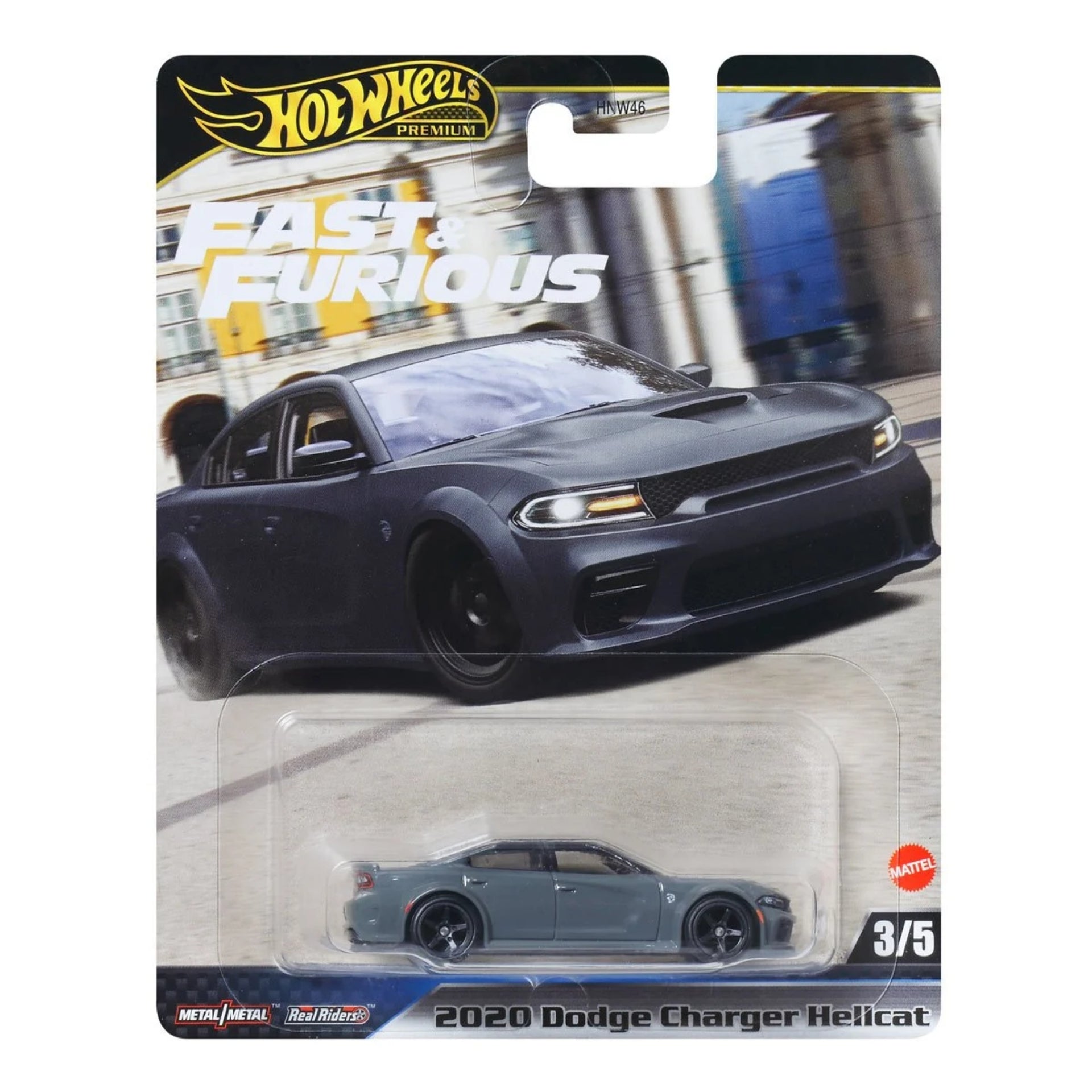Hot Wheels Fast & Furious X 1:64 Die Cast 2020 Dodge Charger Hellcat Grey