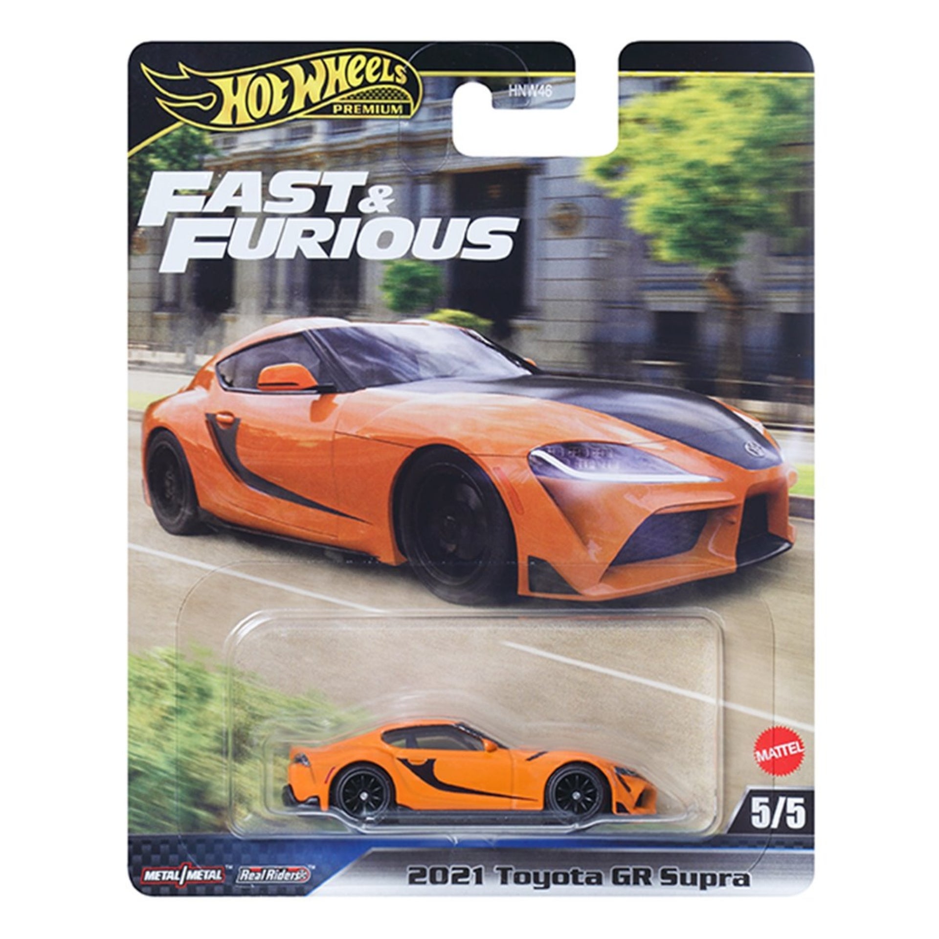 Hot Wheels Fast & Furious 9 1:64 Die Cast 2021 Toyota GR Supra Orange