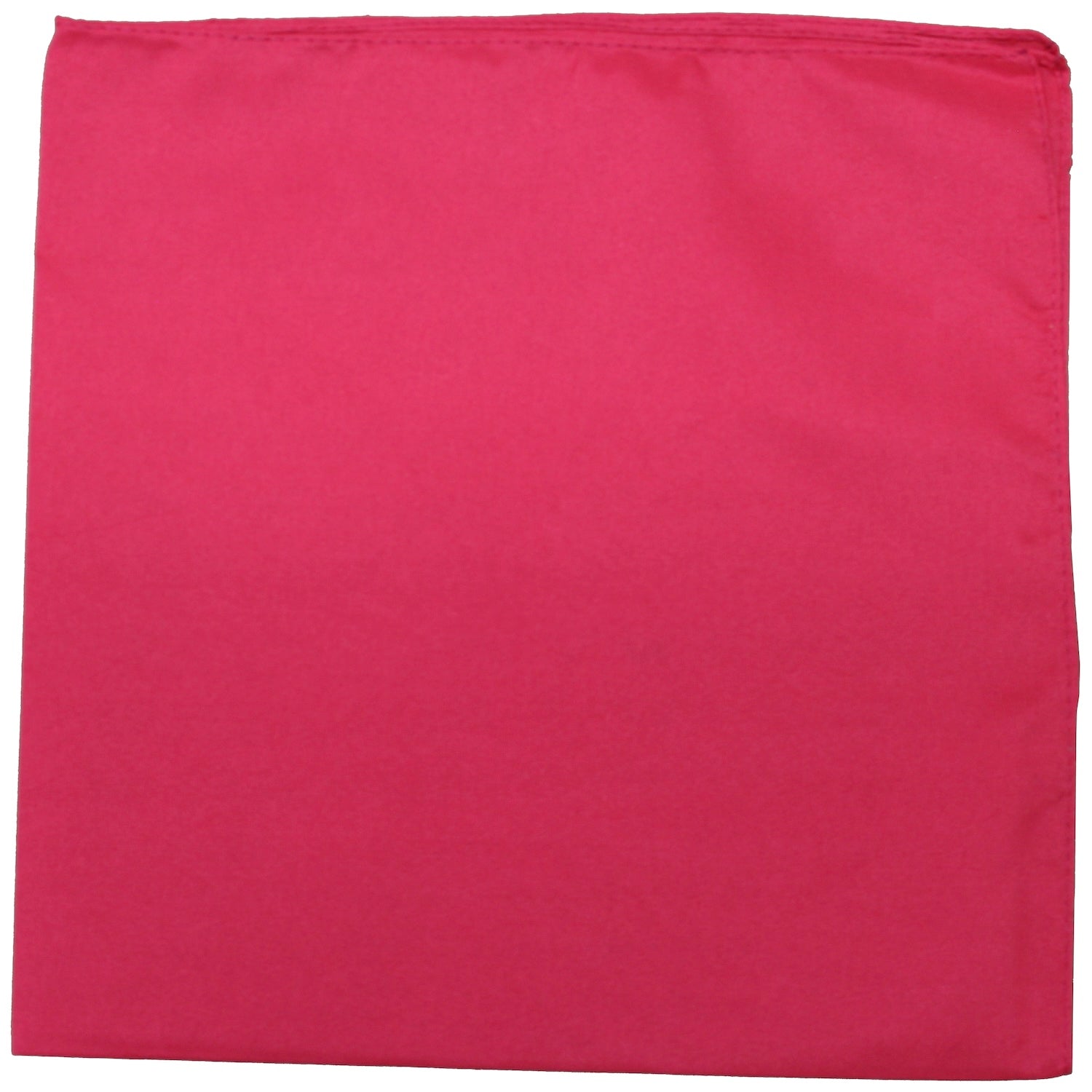 6 Pack Bandanas Cotton Solid Regular 22 inches Regular Size (Hot Pink)