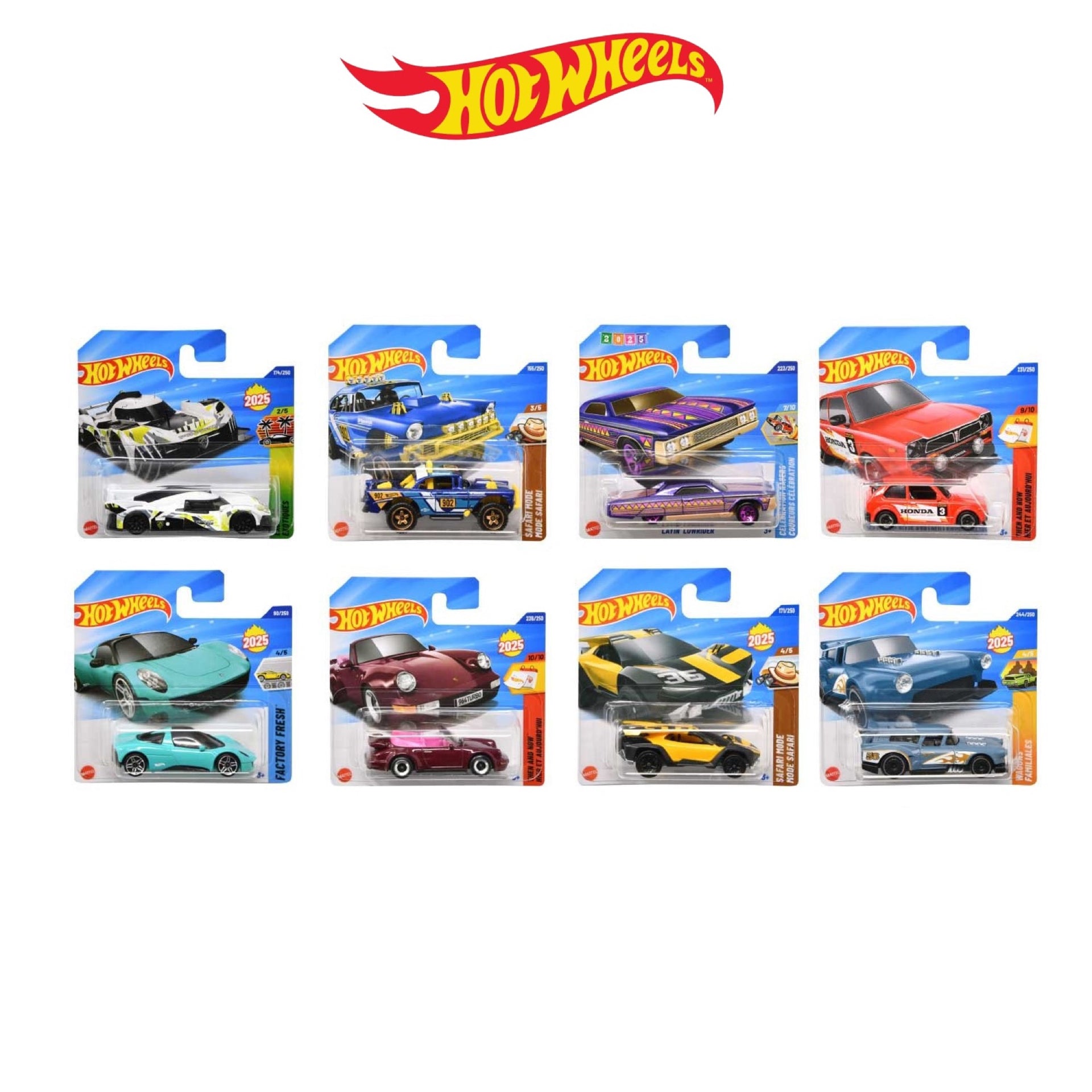 Set of 8 Hot Wheels 1:64 Scale Mystery Random Assortment