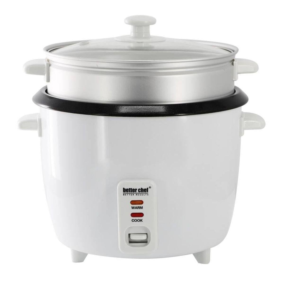 Better Chef 10/20-Cup Ceramic Bowl Rice Cooker W/Steamer - IM-4110CR