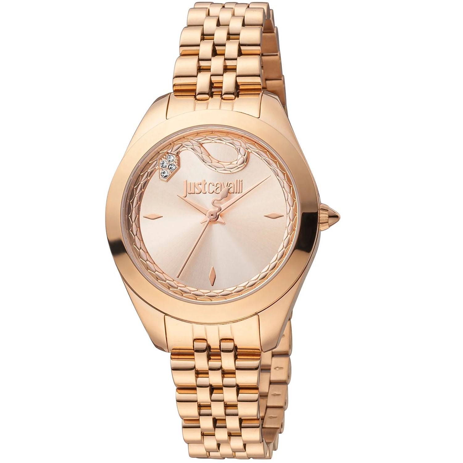 Just Cavalli Women's Snake Rose gold Dial Watch - JC1L210M0285