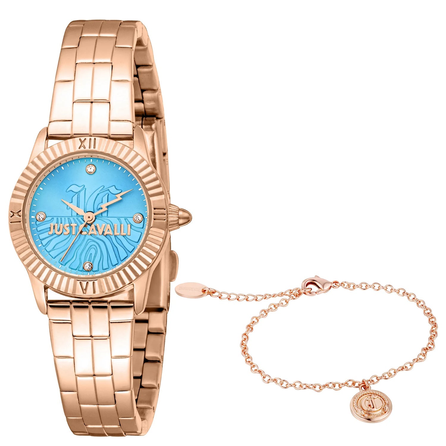 Just Cavalli Women's Raffinata Set Blue Dial Watch - JC1L328M0065