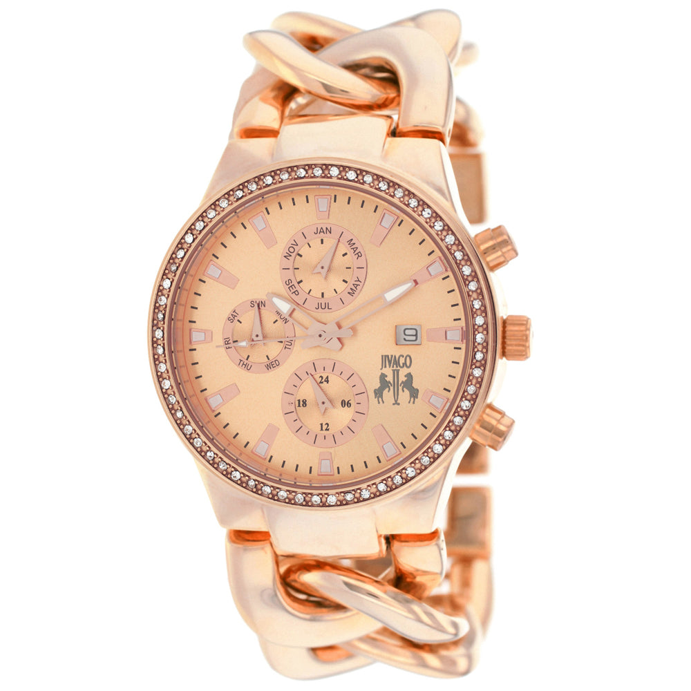 Jivago Women's Lev Rose Gold Dial Watch - JV1227