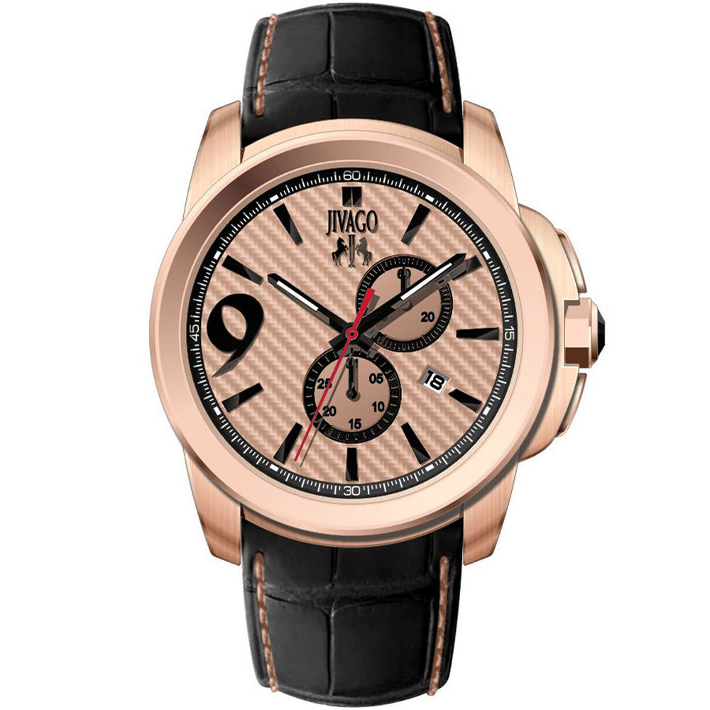 Jivago Men's Gliese Rose gold Dial Watch - JV1515