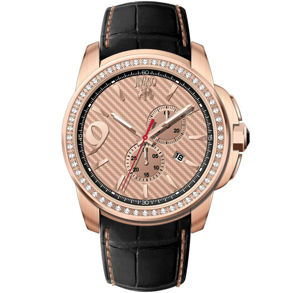 Jivago Men's Gliese Rose gold Dial Watch - JV1535