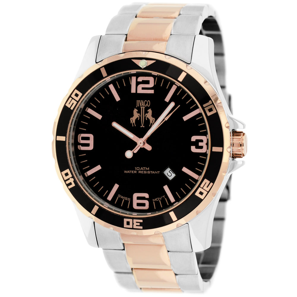 Jivago Men's Ultimate Black Dial Watch - JV6118