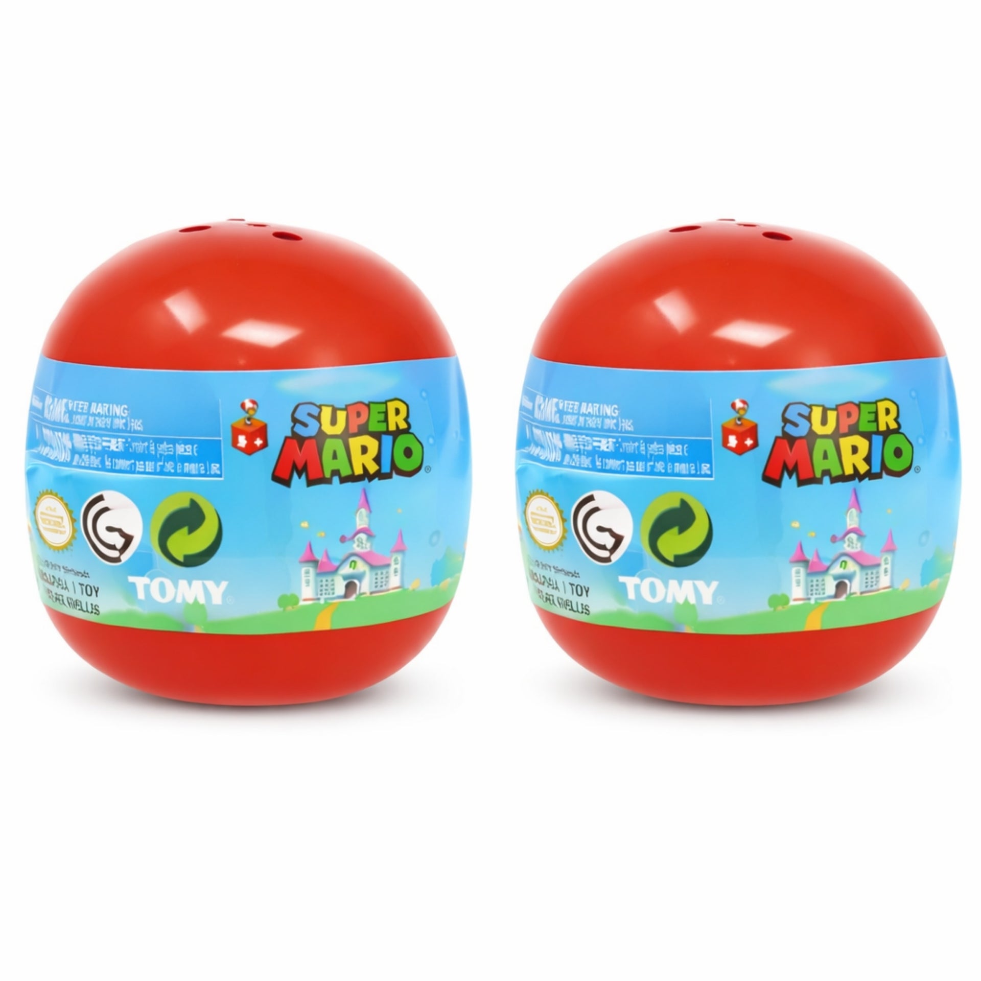 Set of 2 Super Mario Buildable Figures Mystery Collectible with Random Capsules