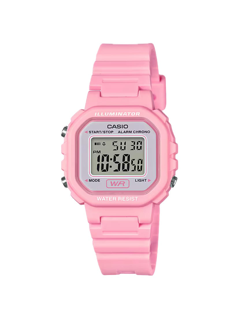Casio Women's Illuminator Digital Watch with Pink Case - LA-20WH-4A1CF