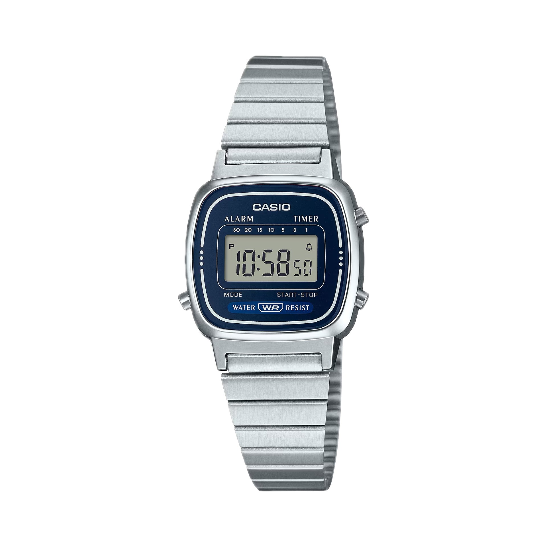 Casio WomenÕs Silver Digital Retro Watch - LA-670WA-2D