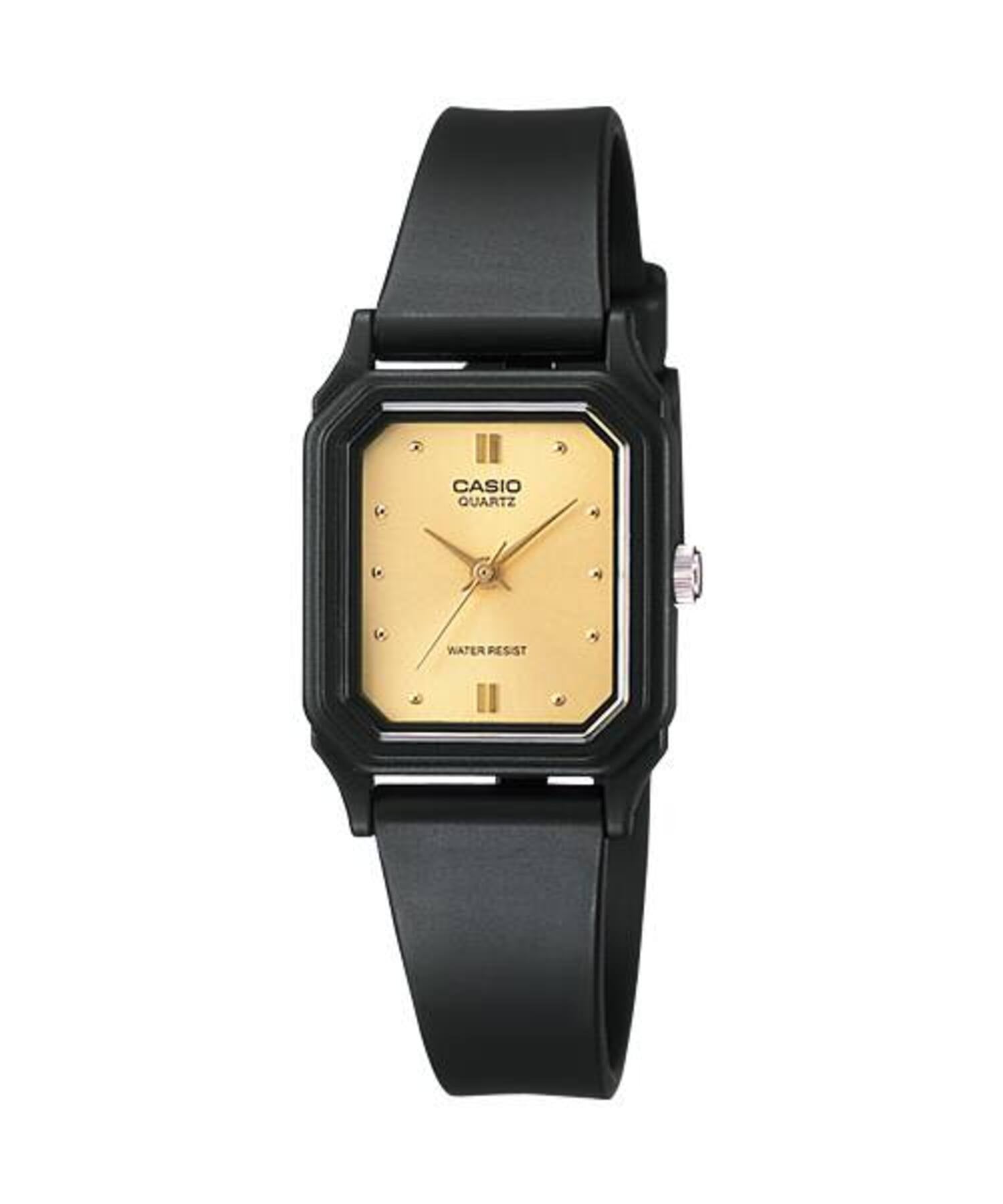 Casio WomenÕs Black Watch with Gold Dial - LQ-142E-9A