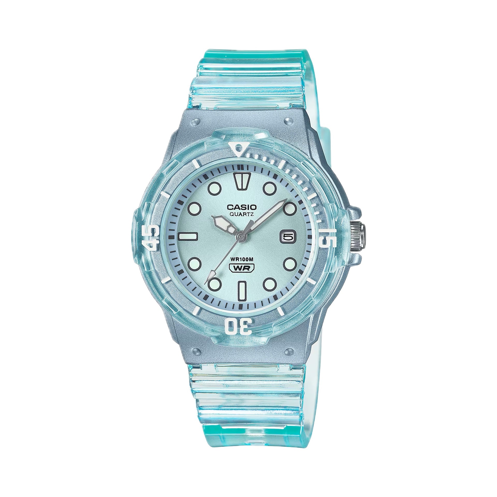 Casio Women's Transparent Blue Water-Resistant Watch - LRW-200HS-2EVCF