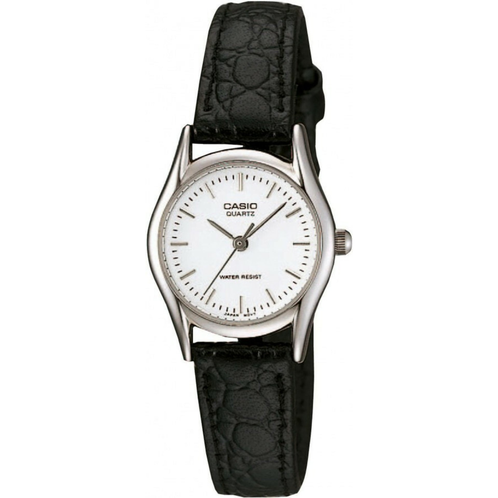 Casio WomenÕs Black Analog Watch with White Dial - LTP-1094E-7ARDF