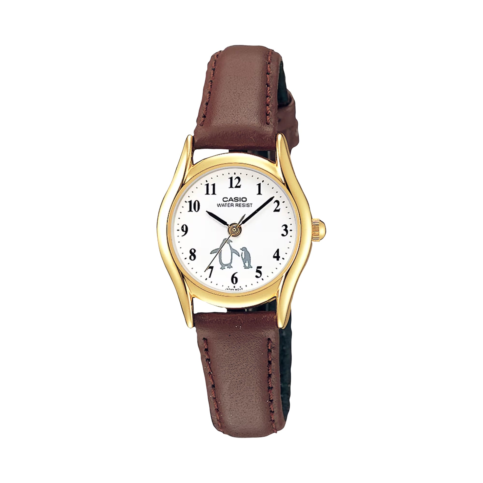 Casio WomenÕs Brown Leather Band White Dial - LTP-1094Q-7B6RDF