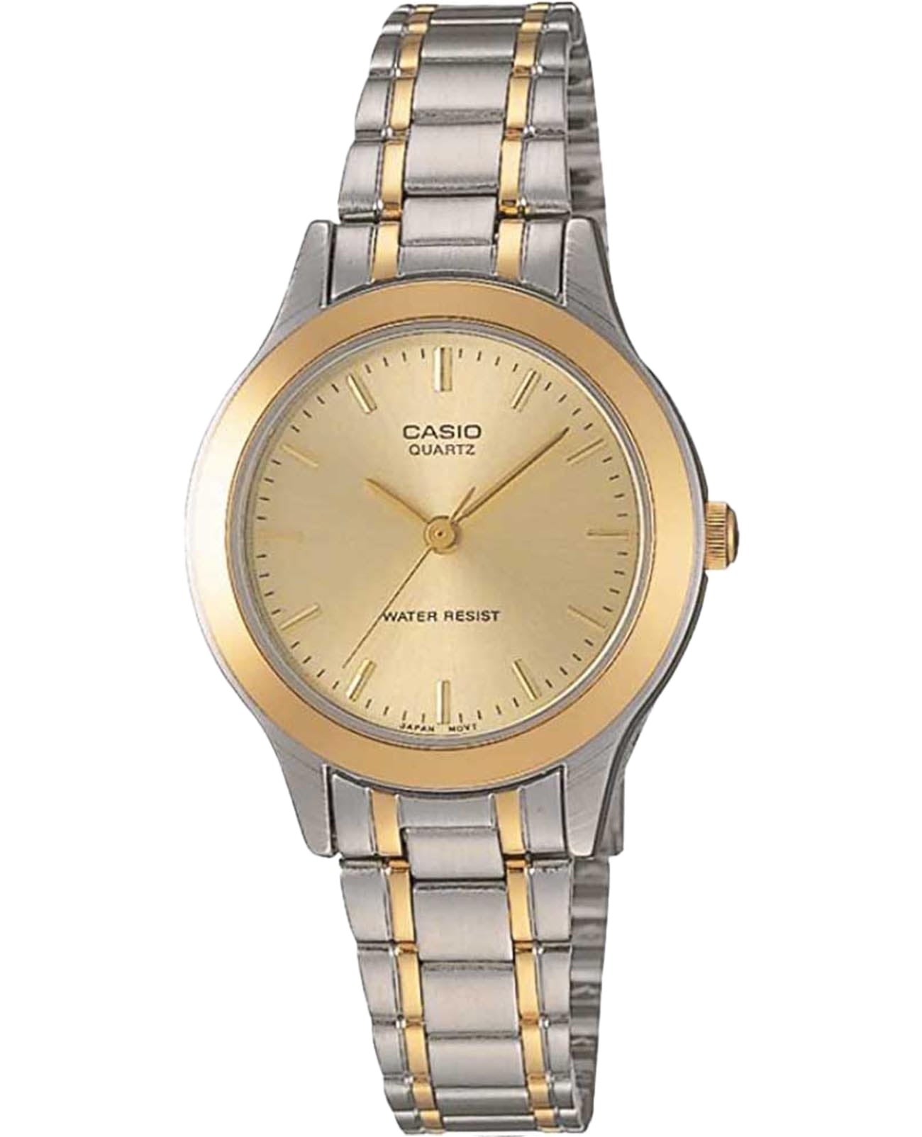 Casio WomenÕs Gold Dial Two-Tone Stainless Steel Watch - LTP-1128G-9A