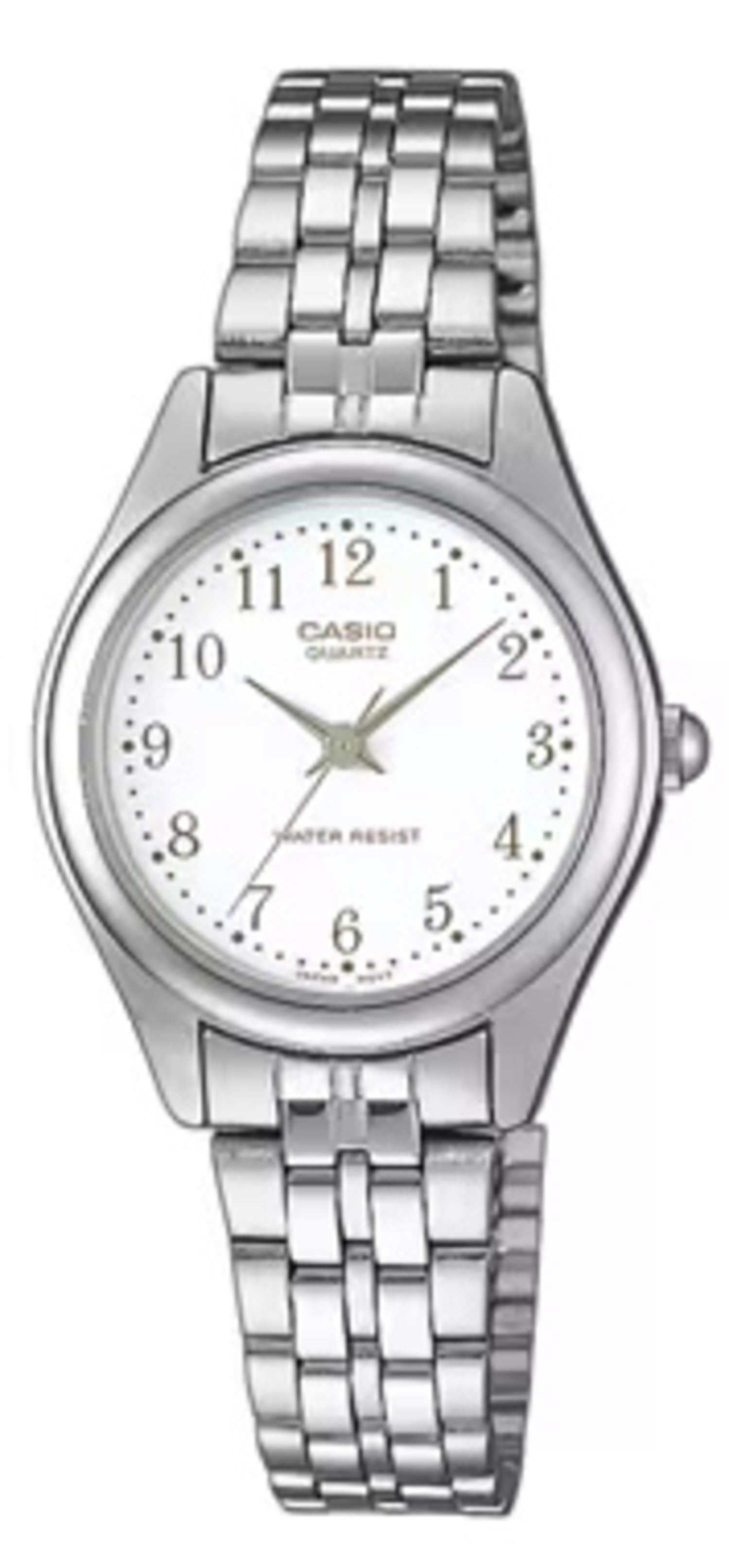 Casio WomenÕs White Dial Stainless Steel Bracelet Watch - Casio_LTP_1129A_7A