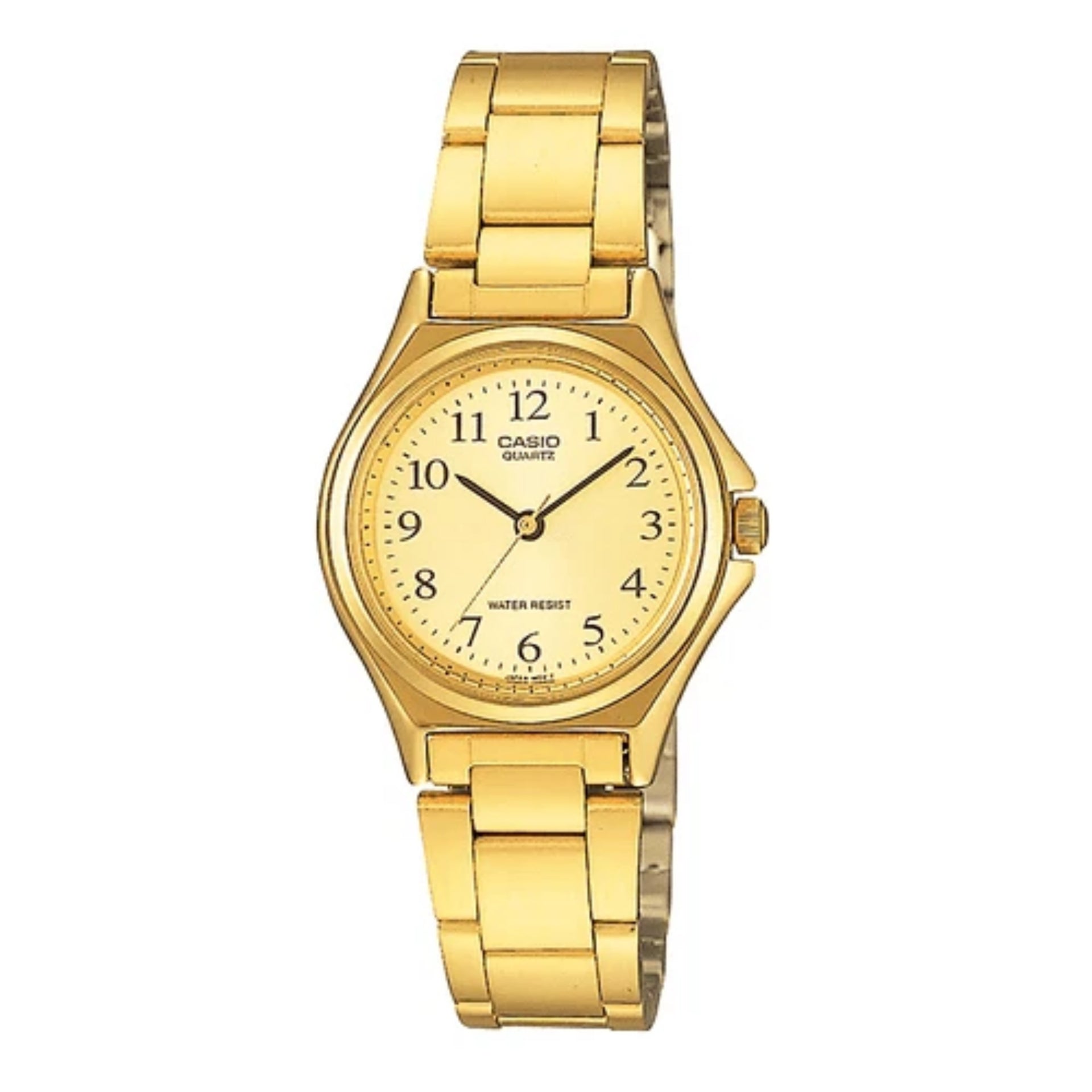 Casio Women’s Gold Dial Analog Watch with Gold Bracelet - LTP-1130N-9B
