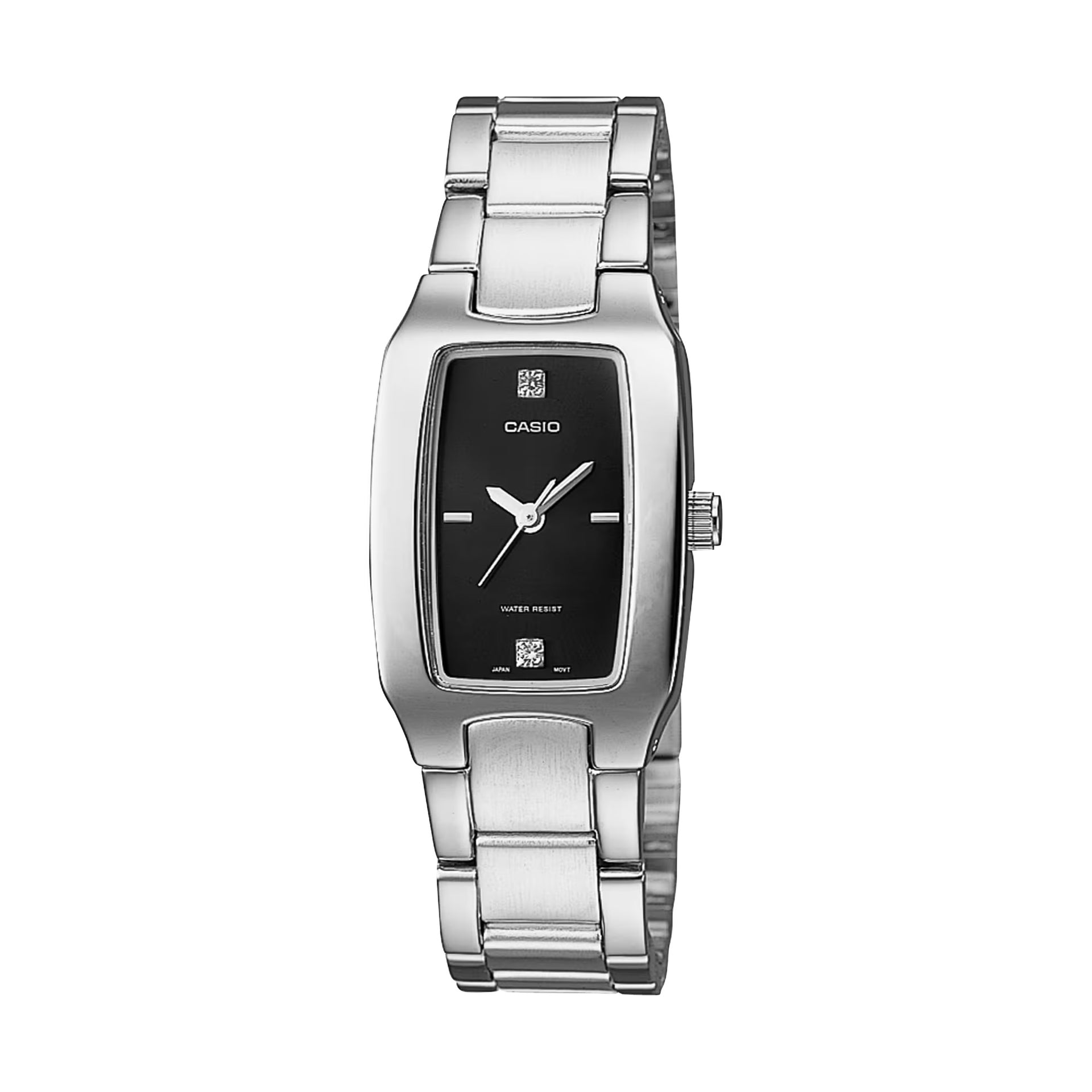 Casio WomenÕs Classic Black-Dial Stainless Steel Watch - LTP-1165A-1C