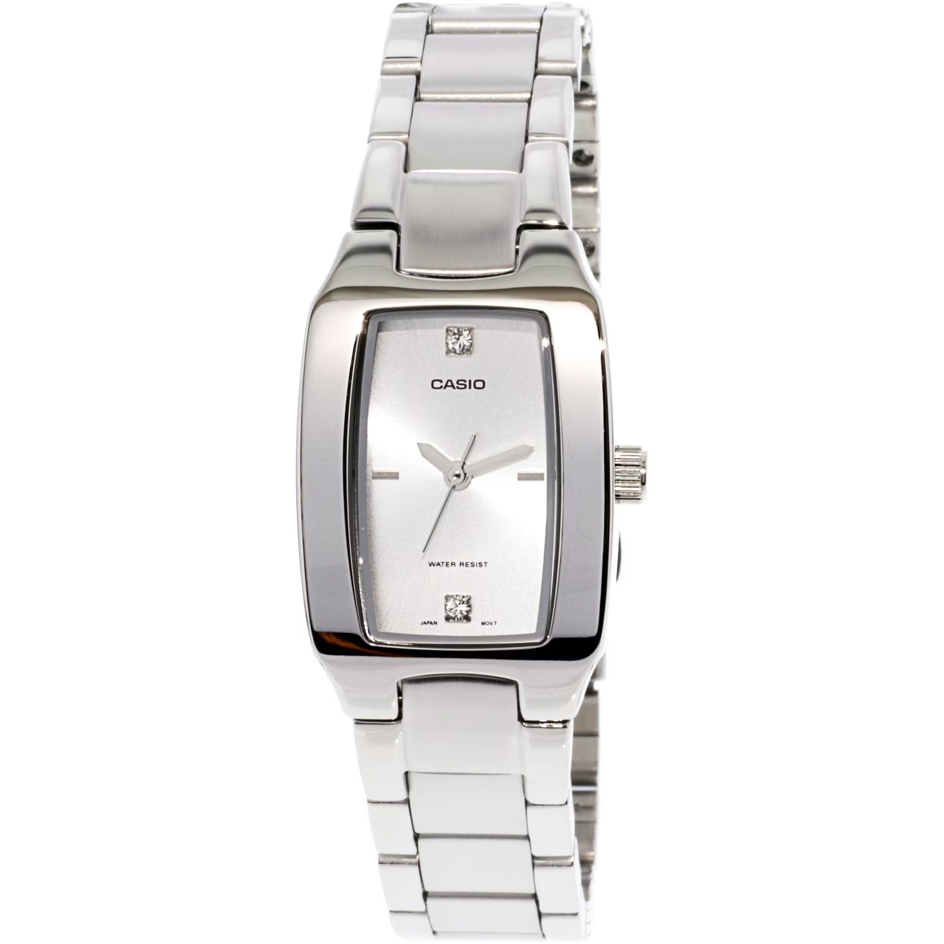 Casio Women’s Stainless Steel Rectangular Analog Watch with Silver Dial - LTP-1165A-7C2D