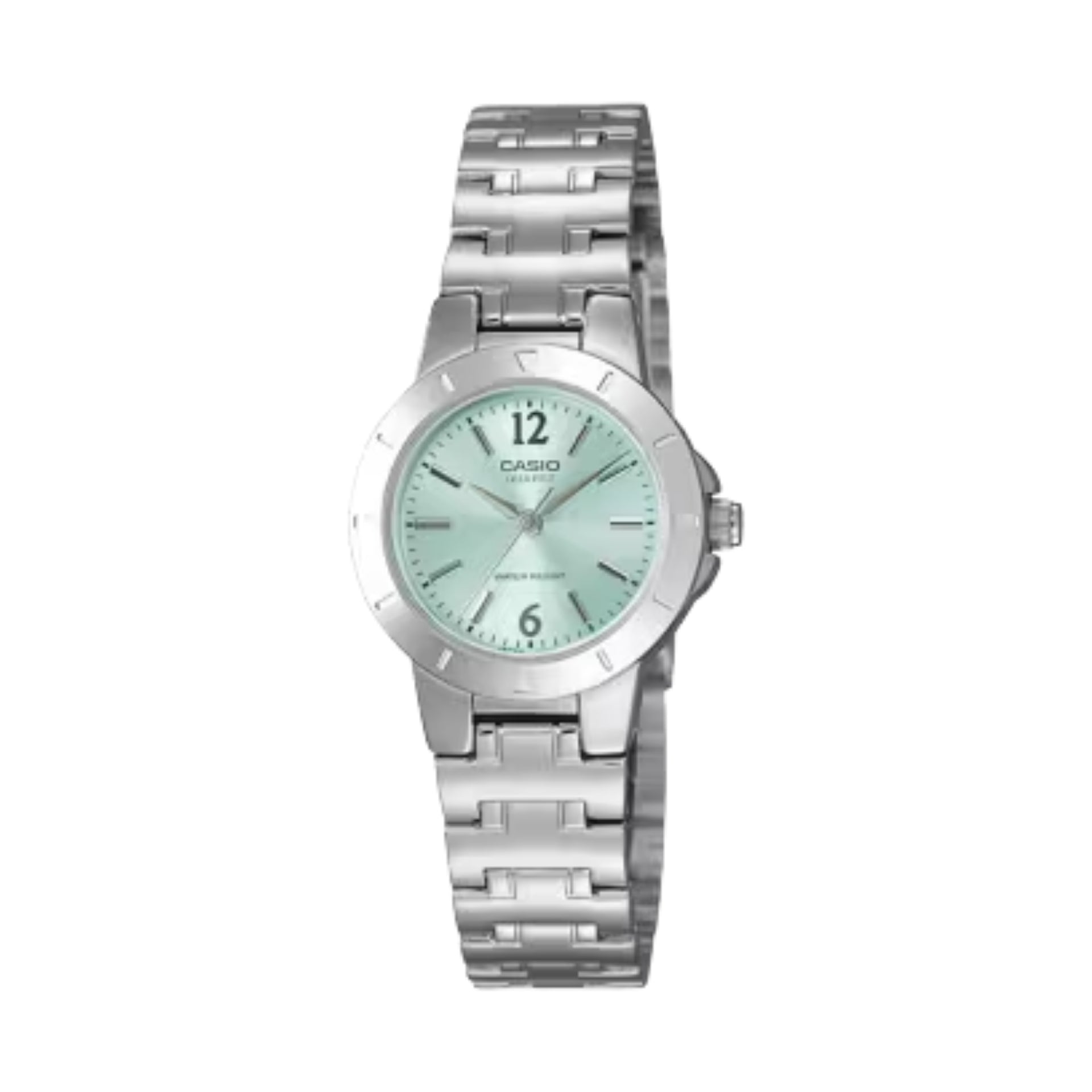 Casio WomenÕs Stainless Steel Watch Seafoam Green Dial - LTP-1177A-3A