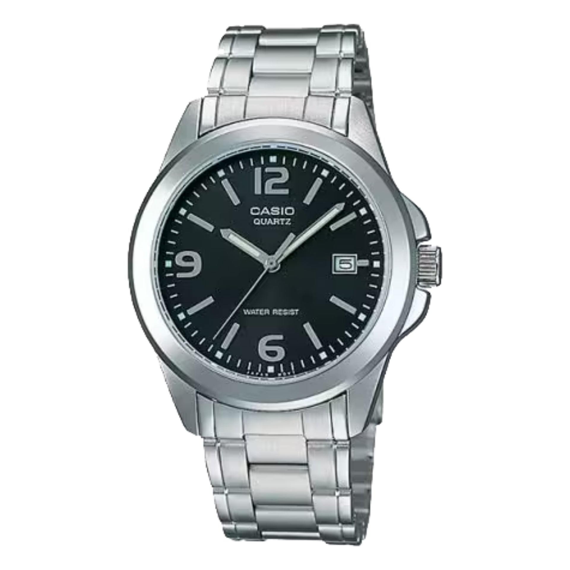 Casio WomenÕs Black Dial Stainless Steel Bracelet Watch - LTP-1215A-1A