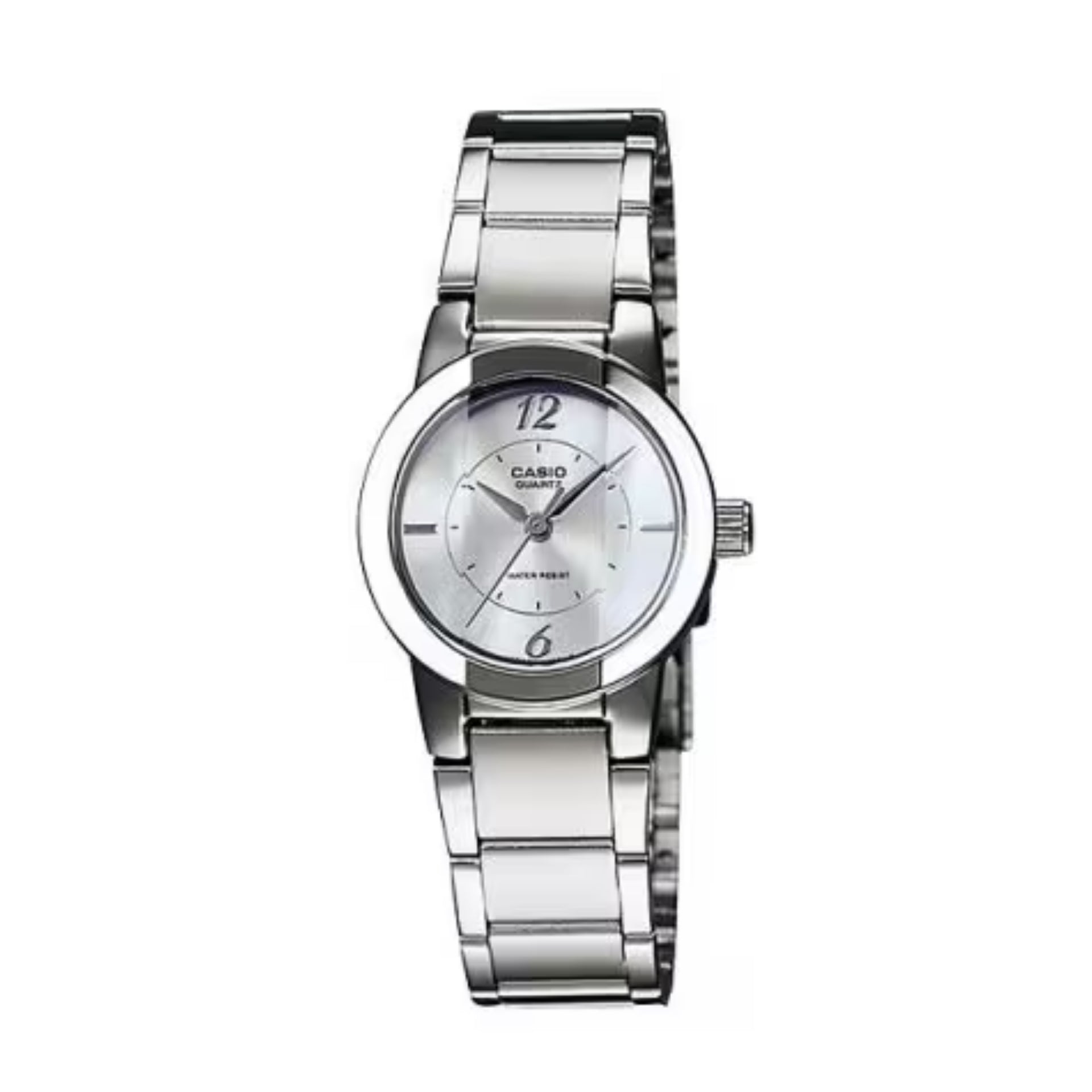 Casio Women’s Silver Stainless Steel Analog Watch with Silver Dial - LTP-1230D-7C