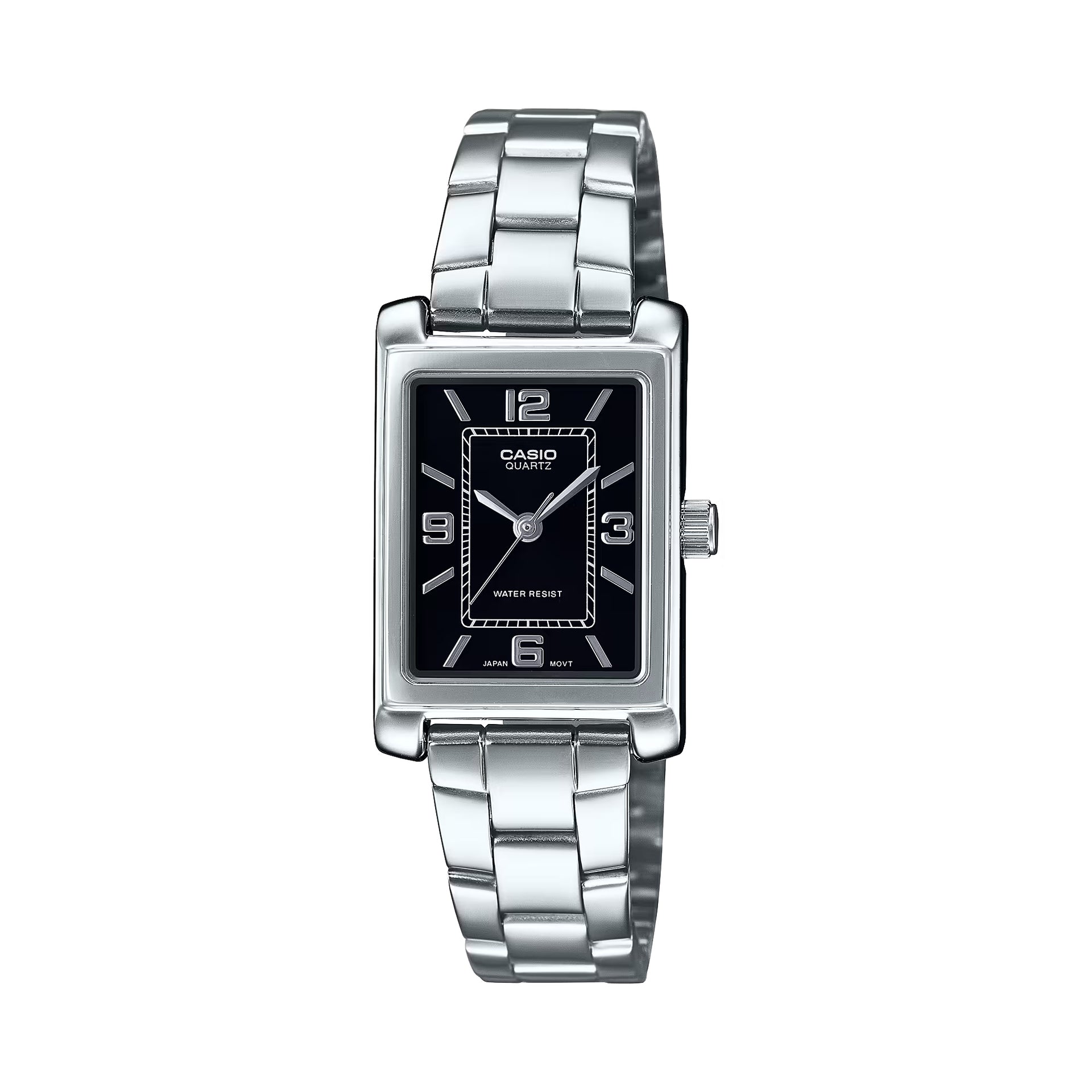 Casio Women’s Black Analog Stainless Steel Bracelet - LTP-1234DD-1ADF
