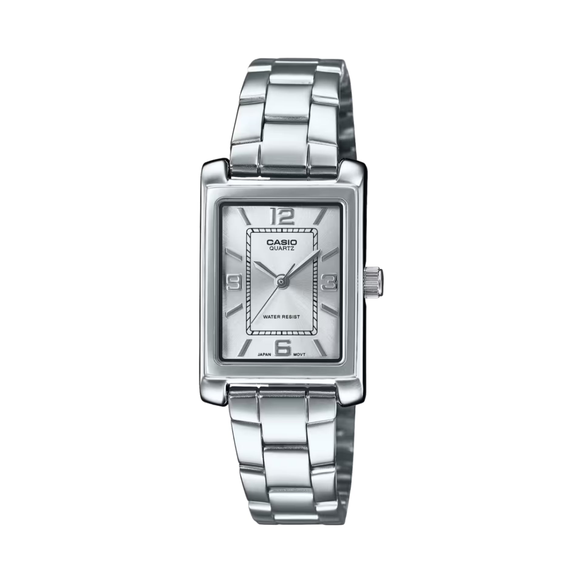 Casio Women's Silver Dial Analog Watch Stainless Steel Bracelet - LTP-1234DD-7ADF