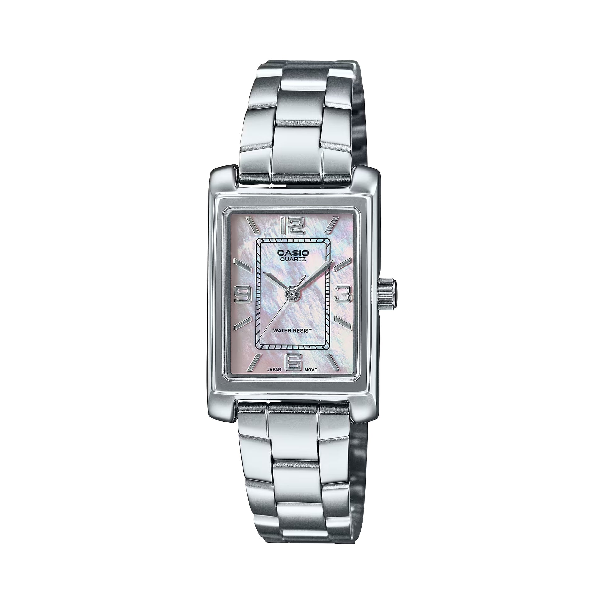Casio Women’s Pink Mother of Pearl Dial Bracelet Watch- LTP-1234DS-4ADF