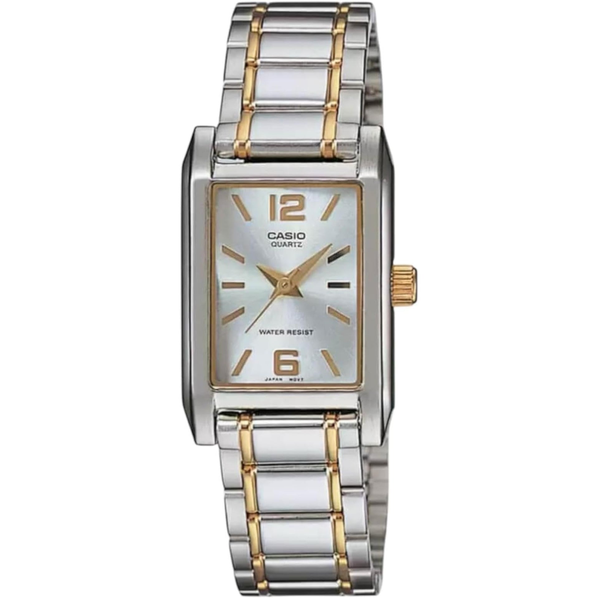 Casio WomenÕs Silver Dial Analog Watch with Two Tone Bracelet - LTP-1235SG-7A