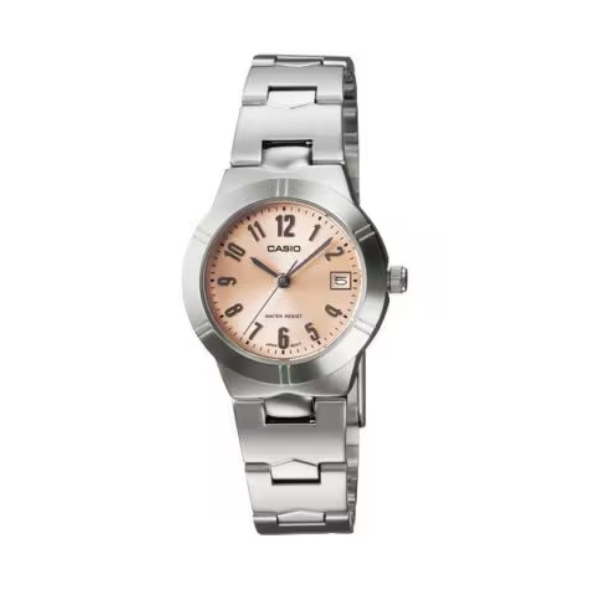 Casio WomenÕs Pink Dial Analog Watch with Stainless Steel Bracelet - LTP-1241D-4A3D