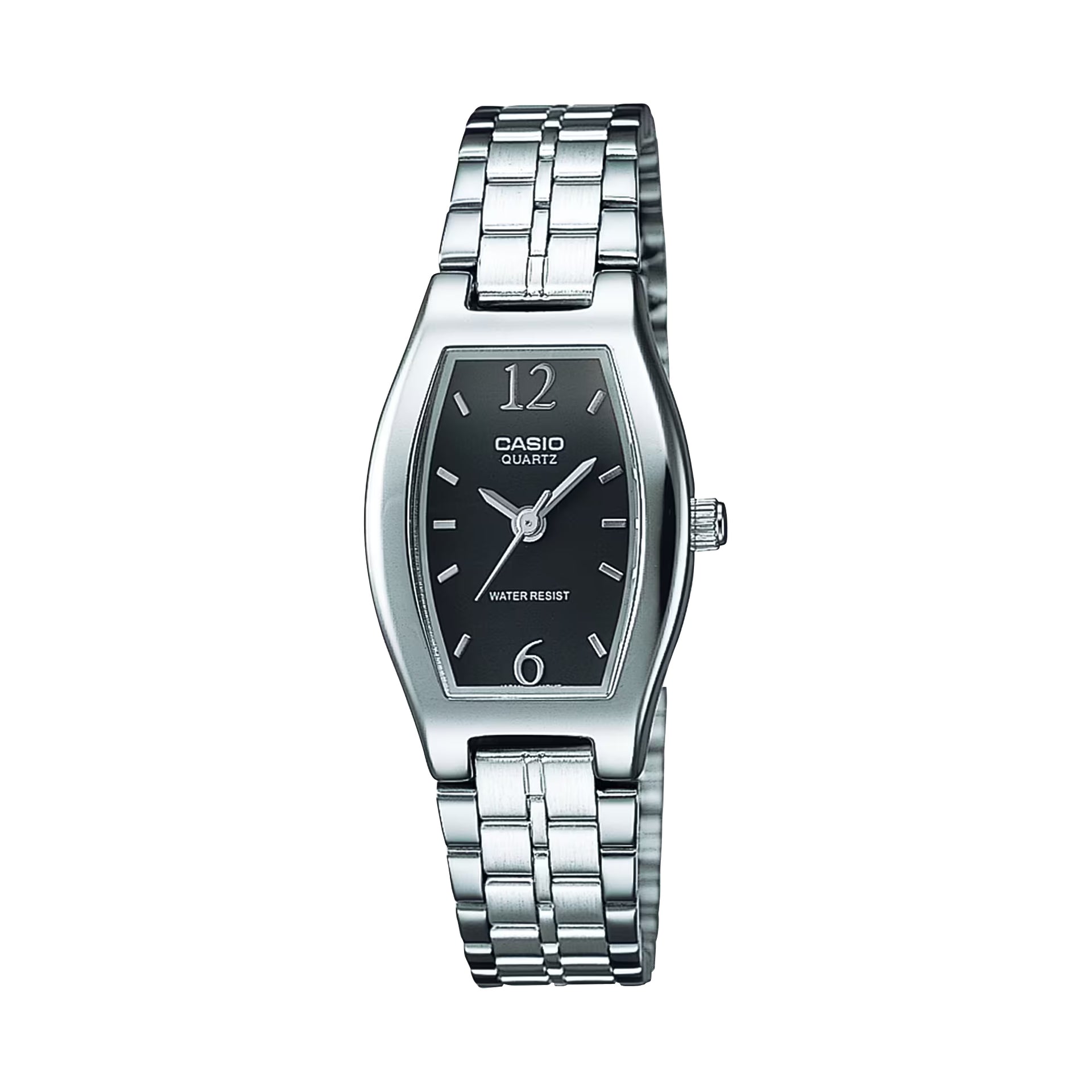 Casio WomenÕs Black Dial Stainless Steel Watch - LTP-1254D-1A