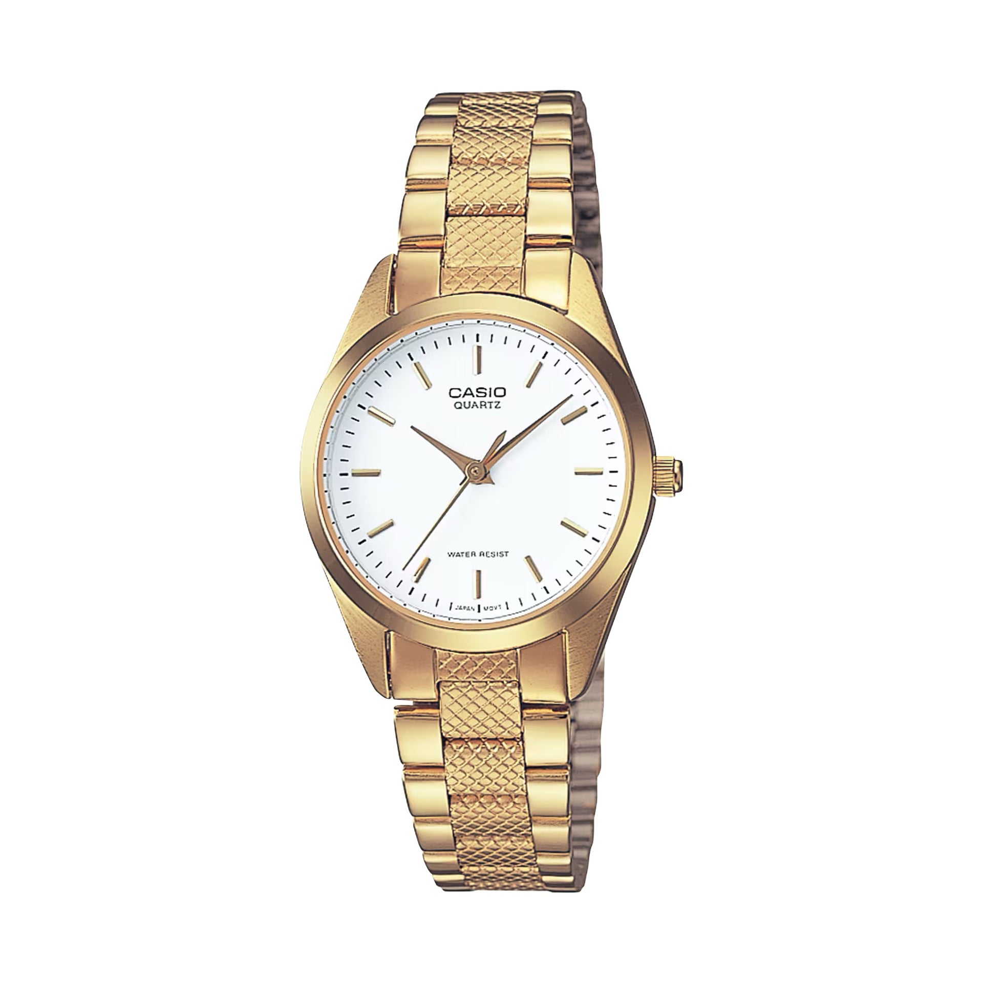Casio WomenÕs Gold-Tone Analog Watch with White Dial - LTP-1274G-7A